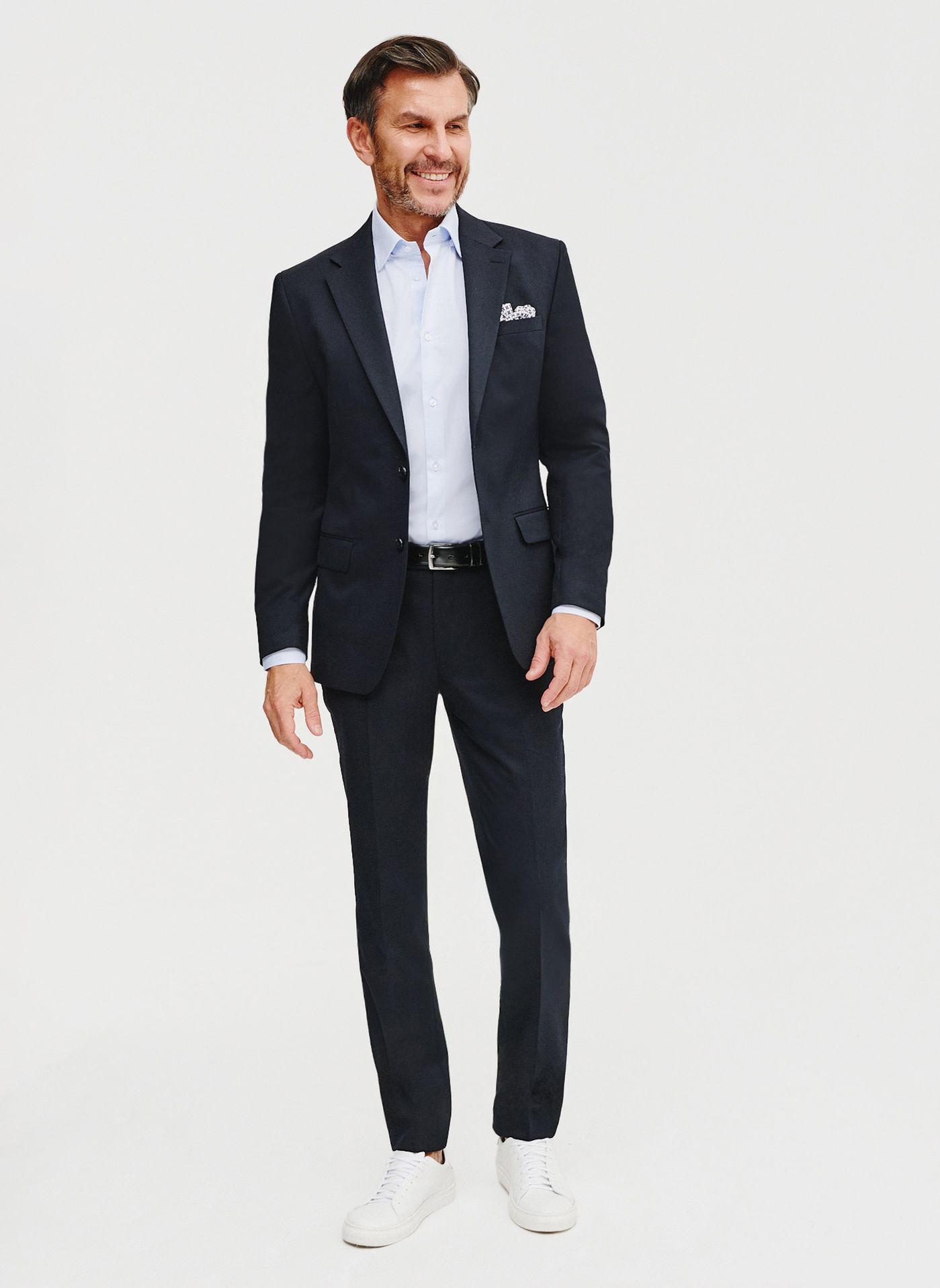 Gładka koszula męska w kolorze jasnoniebieskim - Pako Lorente