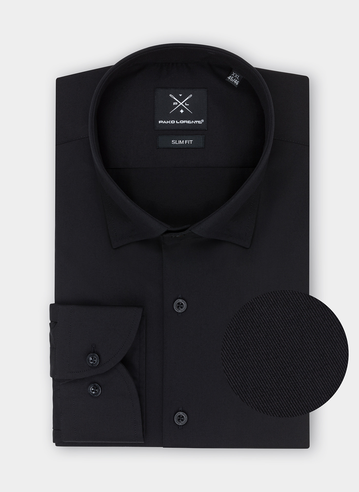Koszula męska w kolorze czarnym P21WF-1X-174-C-S - Pako Lorente