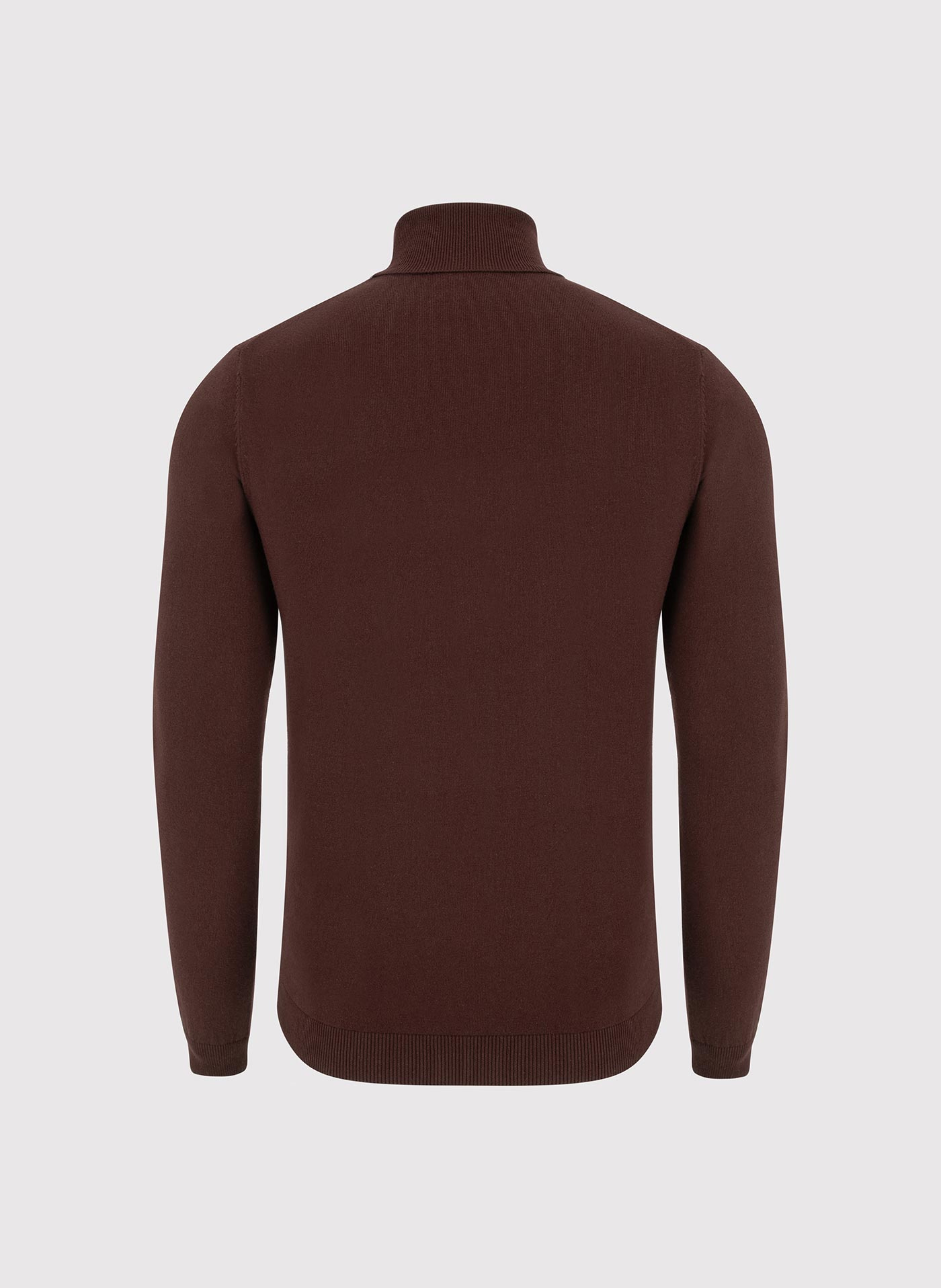 PAKO LORENTE - Brązowy gładki golf męski - Pako Lorente