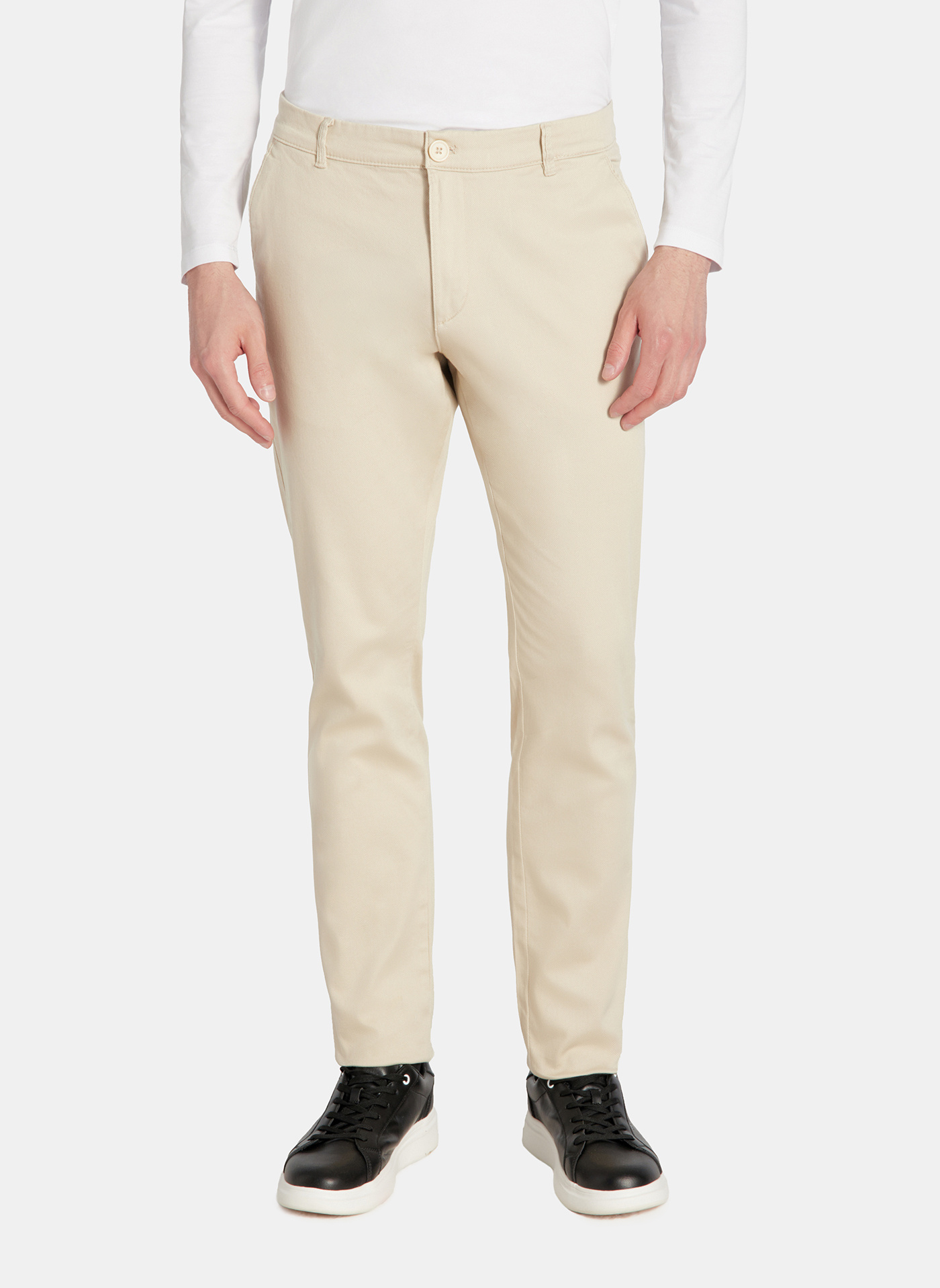 PAKO LORENTE - Beżowe spodnie męskie - Pako Lorente