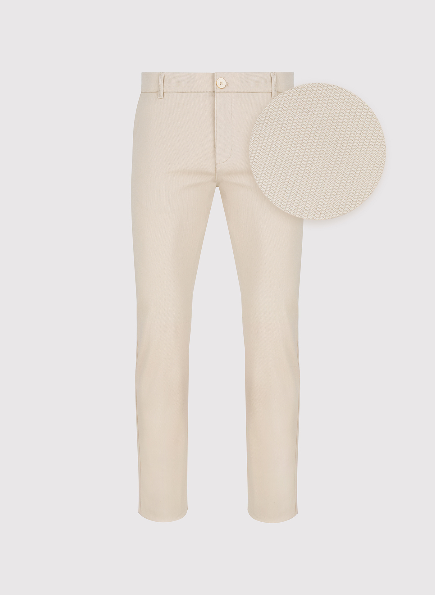 PAKO LORENTE - Beżowe spodnie męskie - Pako Lorente