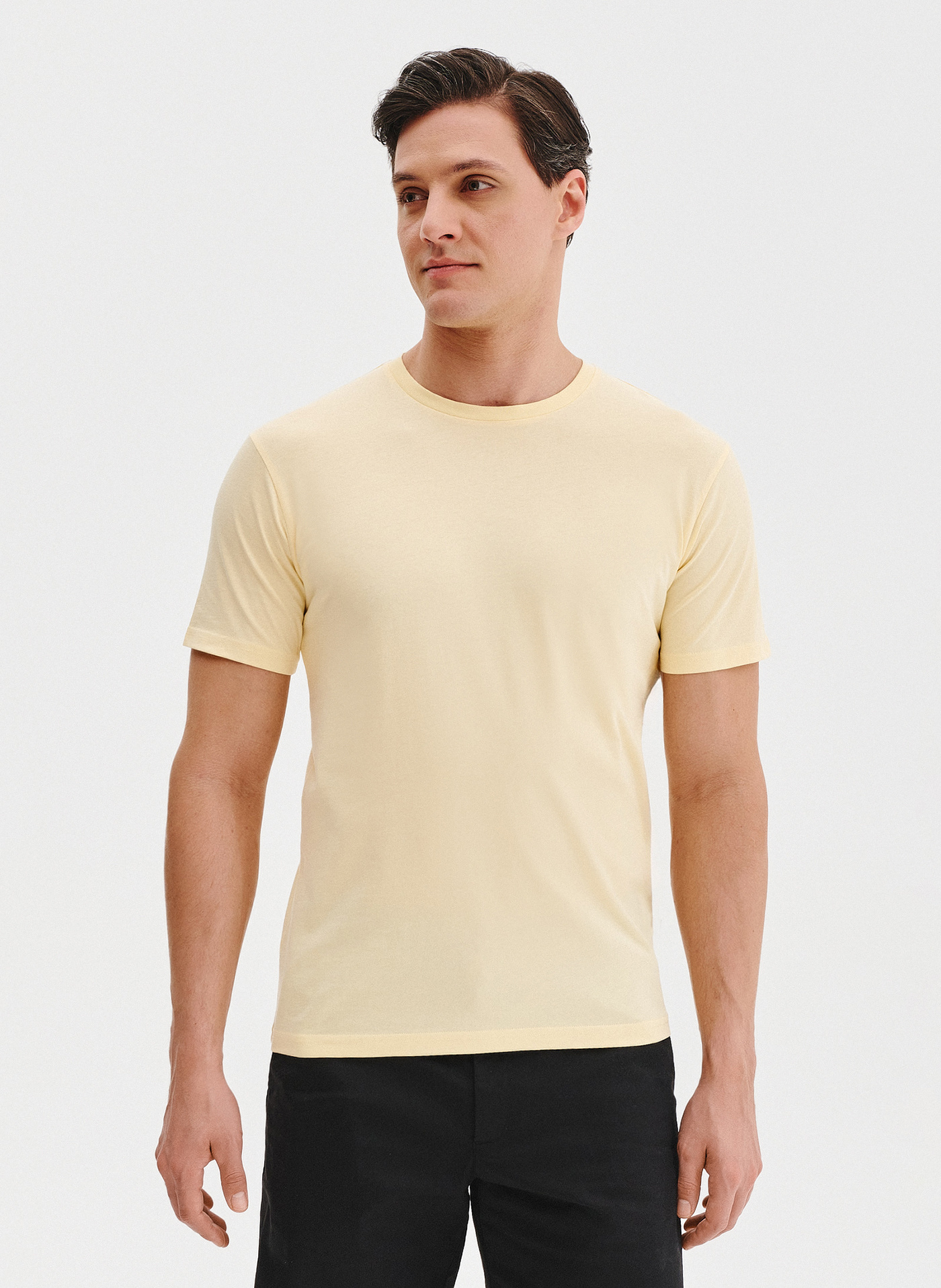 Bawełniany żółty t-shirt - Pako Lorente