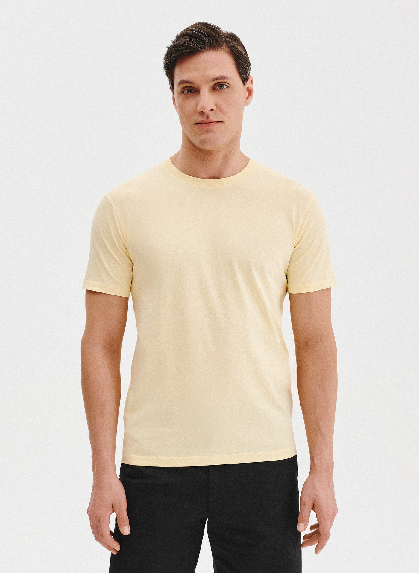 Bawełniany żółty t-shirt - Pako Lorente