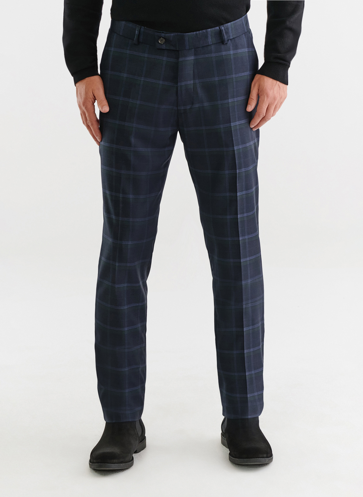 Granatowe spodnie garniturowe - Pako Lorente