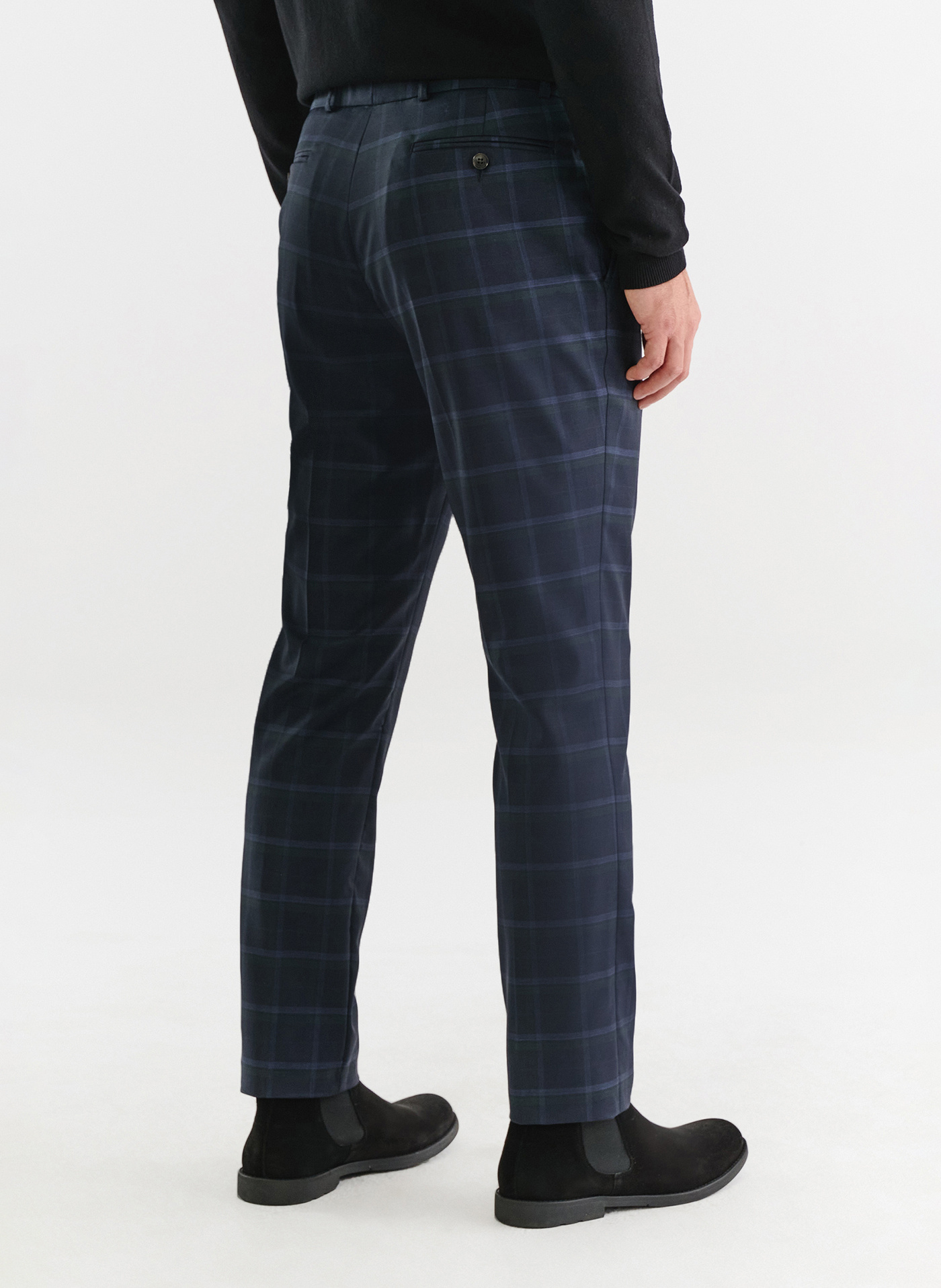 Granatowe spodnie garniturowe - Pako Lorente