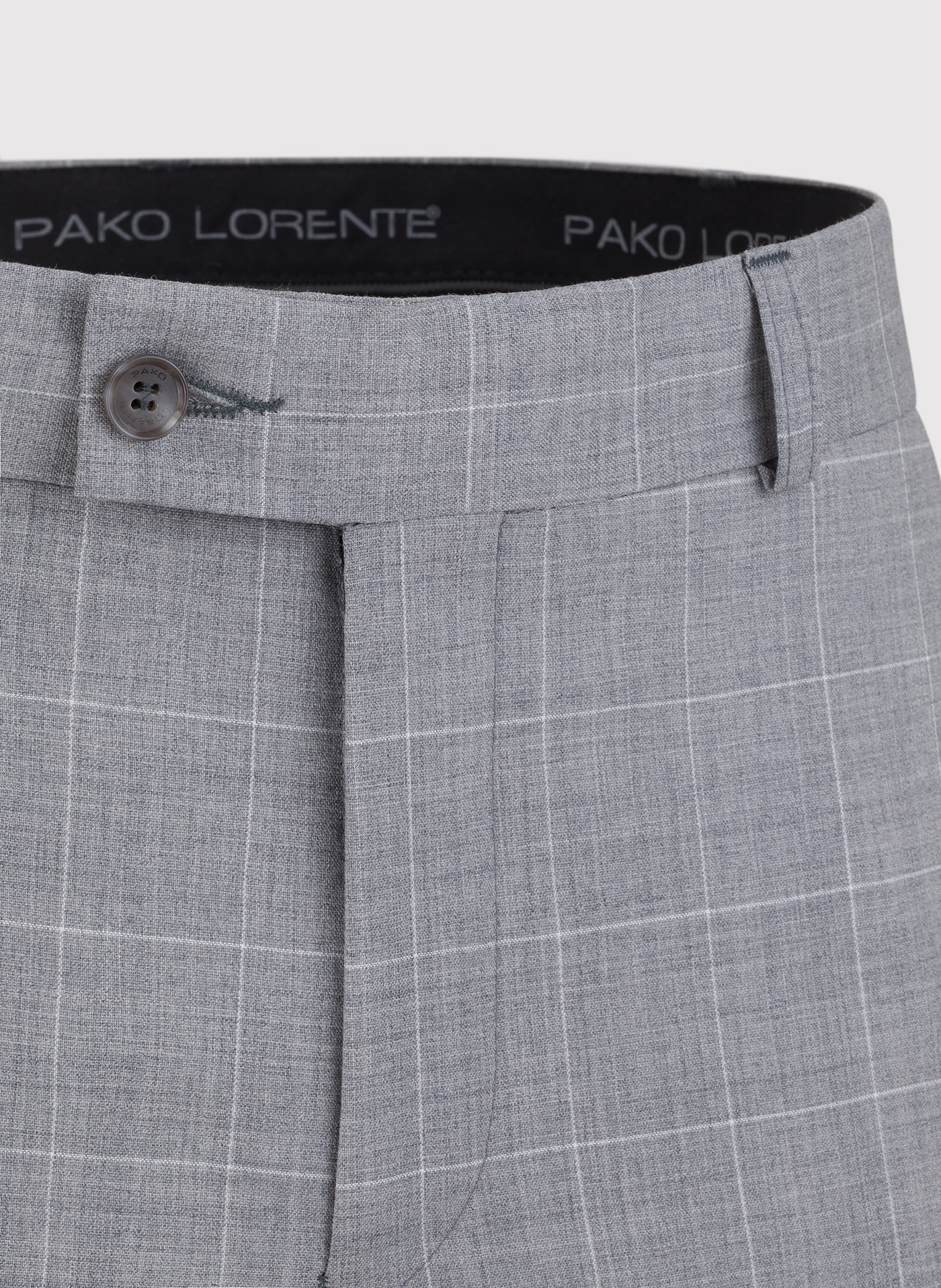 Szare spodnie garniturowe z wełną - Pako Lorente