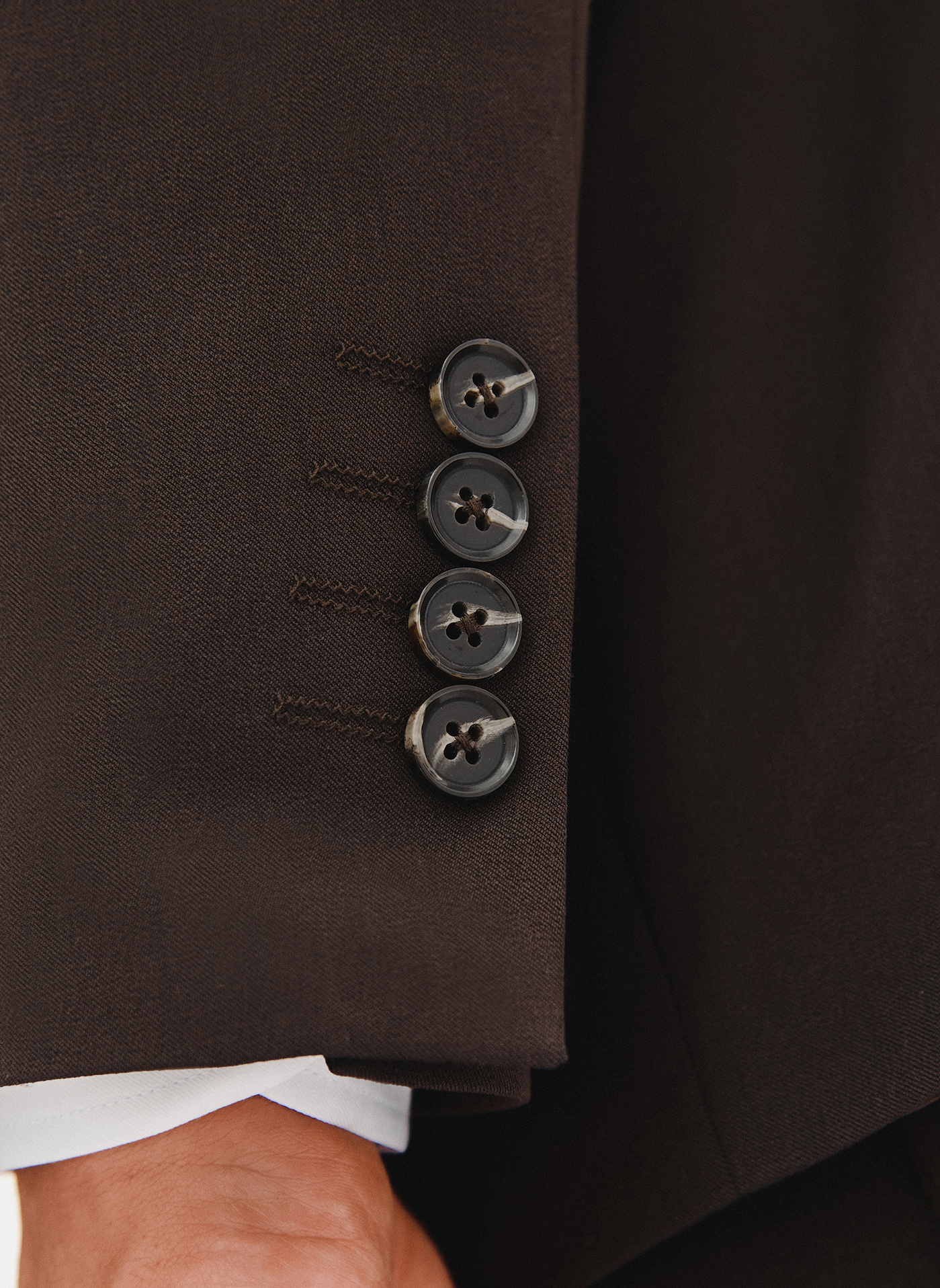 Ciemnobrązowa marynarka garniturowa - Pako Lorente