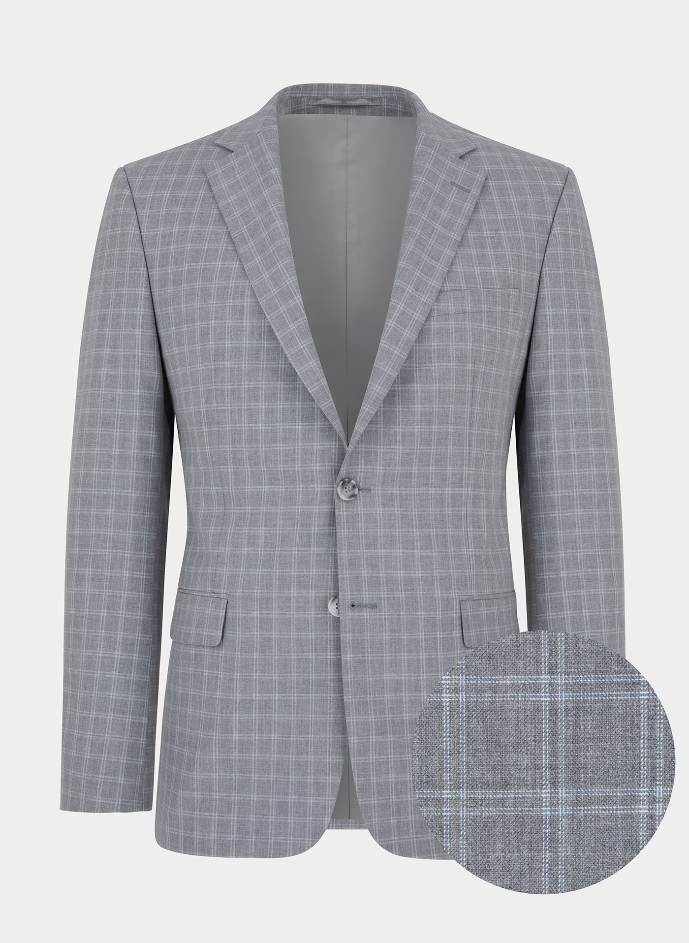 Szara marynarka garniturowa P22SF-3G-008-S-S - Pako Lorente