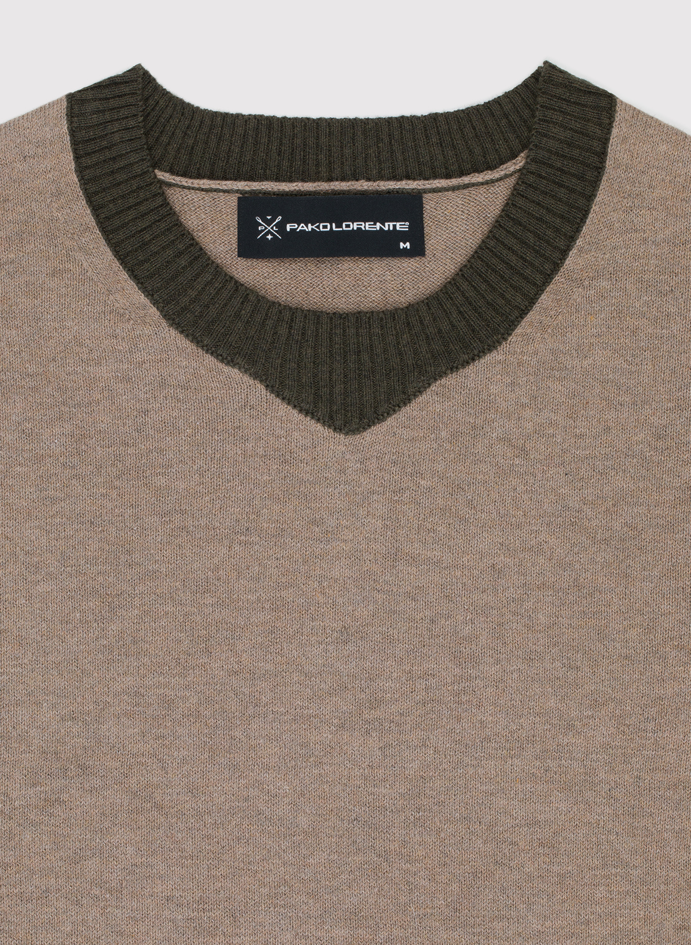 Melanżowy sweter męski - Pako Lorente