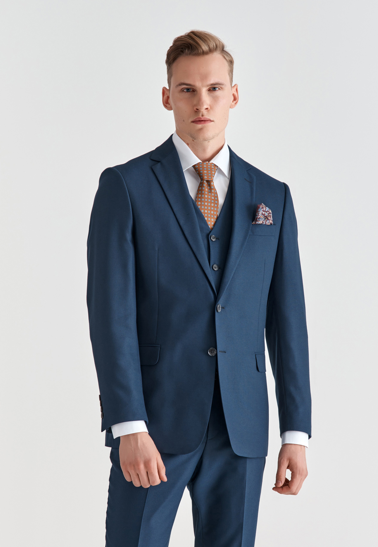 Spodnie męskie garniturowe P21WF-6G-069-G - Pako Lorente