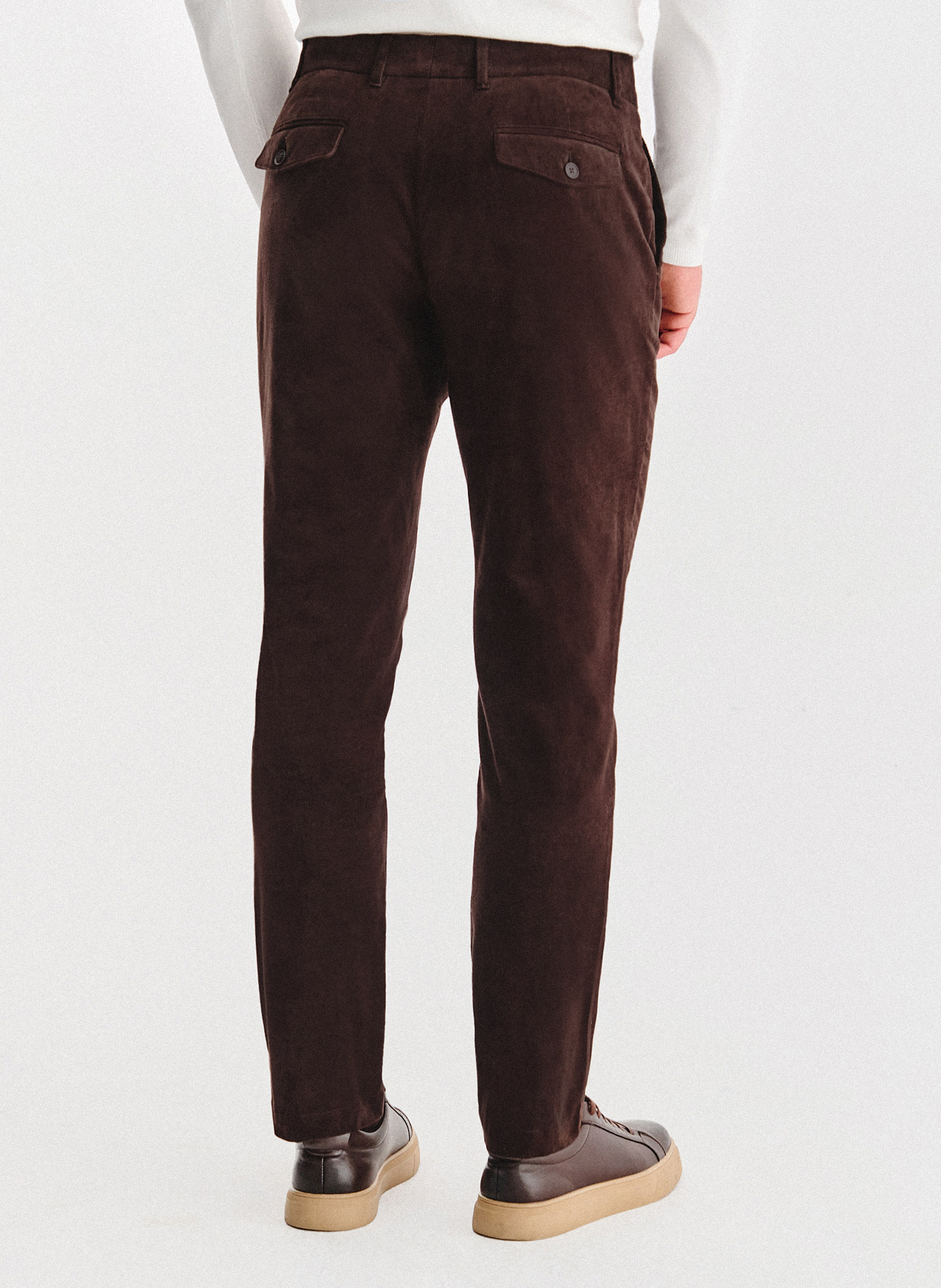 Brązowe spodnie sztruksowe - Pako Lorente