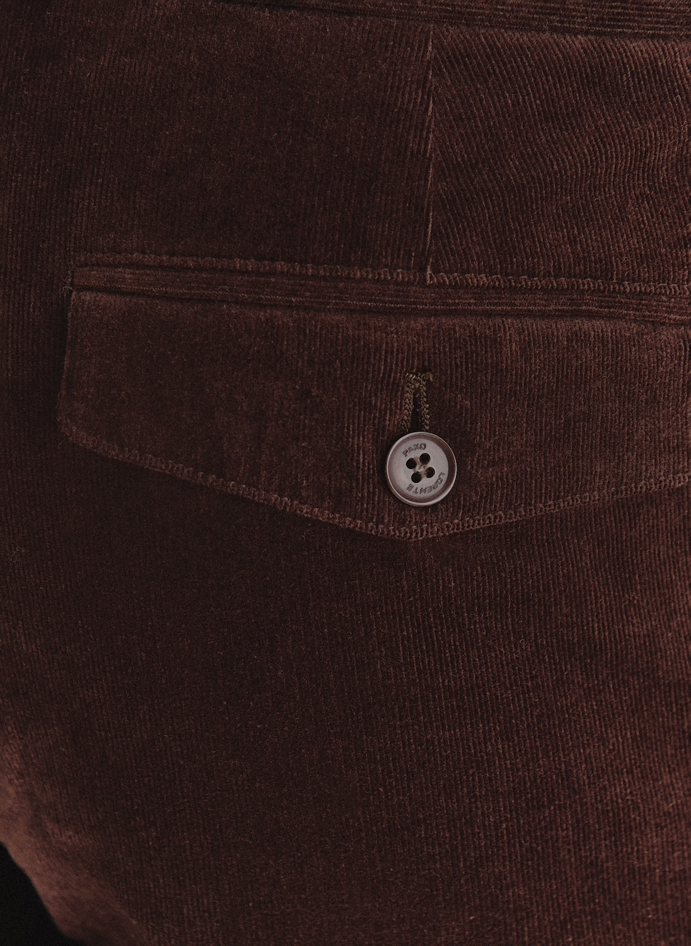 Brązowe spodnie sztruksowe - Pako Lorente