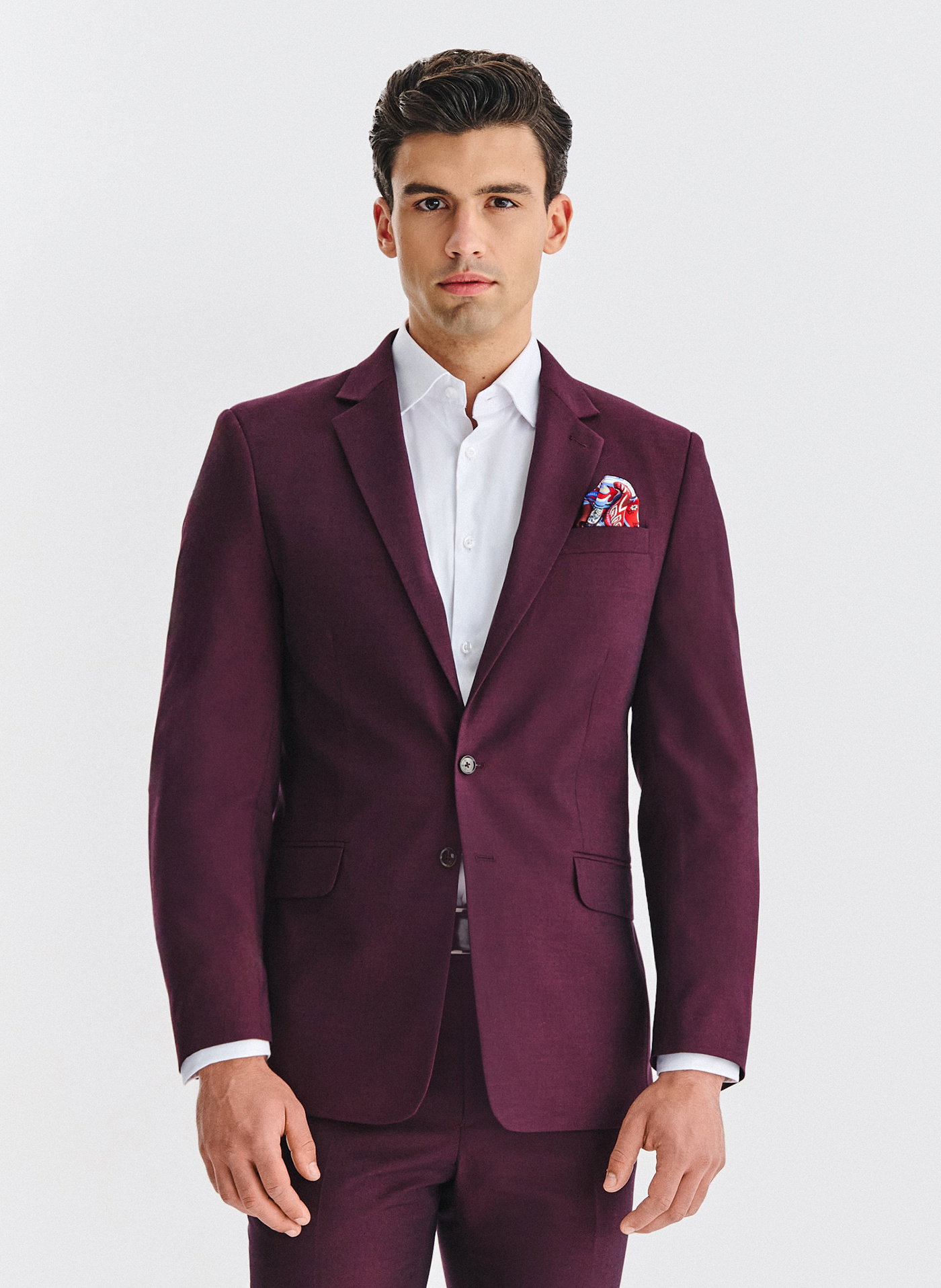 PAKO LORENTE - Bordowa marynarka garniturowa - Pako Lorente