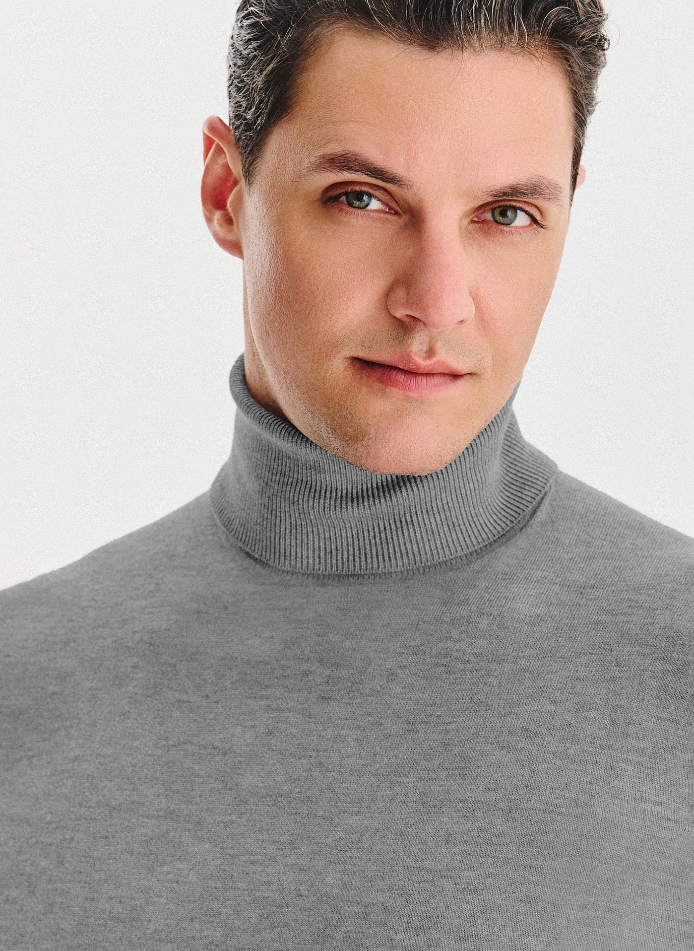 PAKO LORENTE - Golf męski w szarym kolorze - Pako Lorente