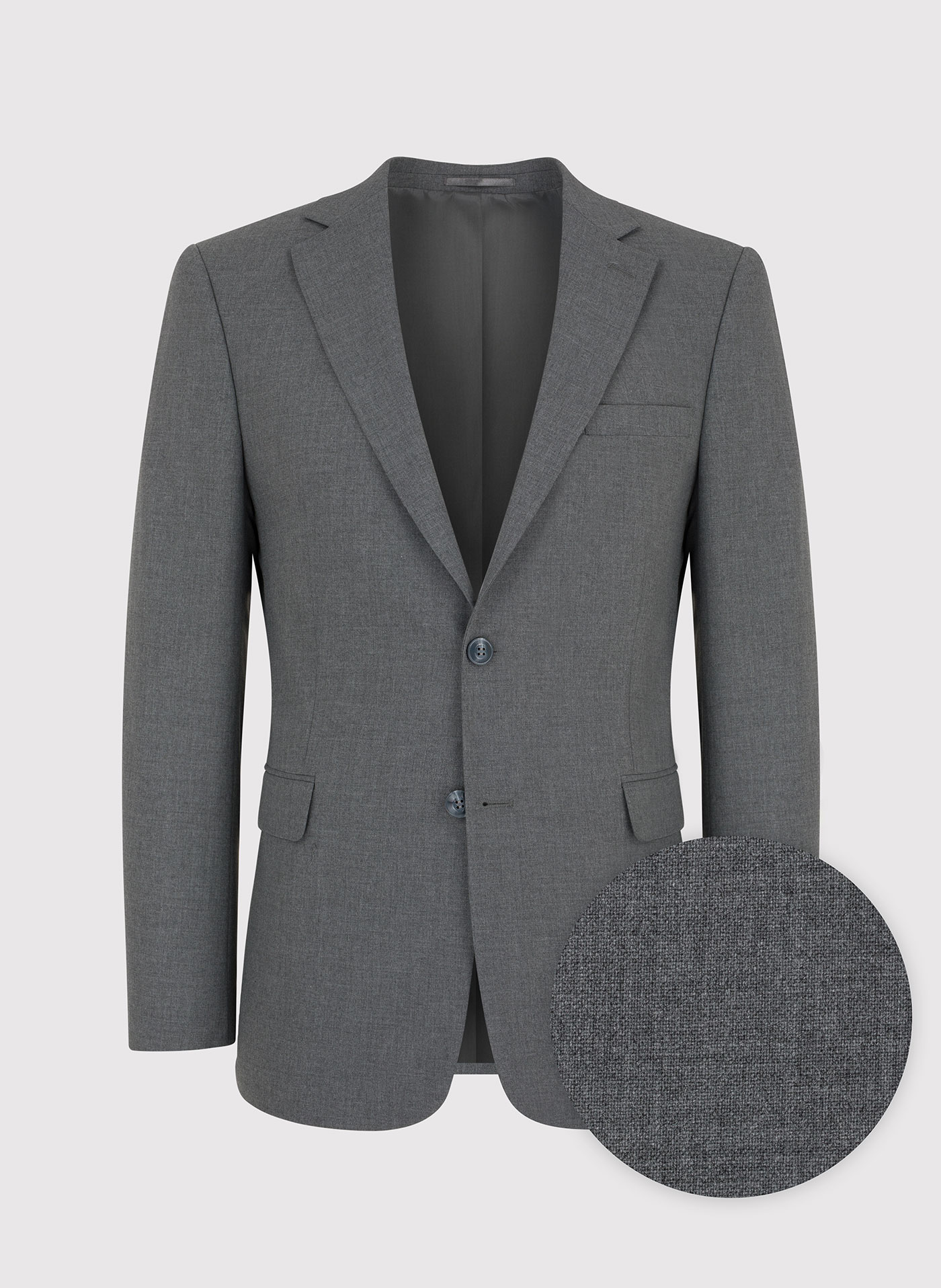 Szara gładka marynarka garniturowa - Pako Lorente