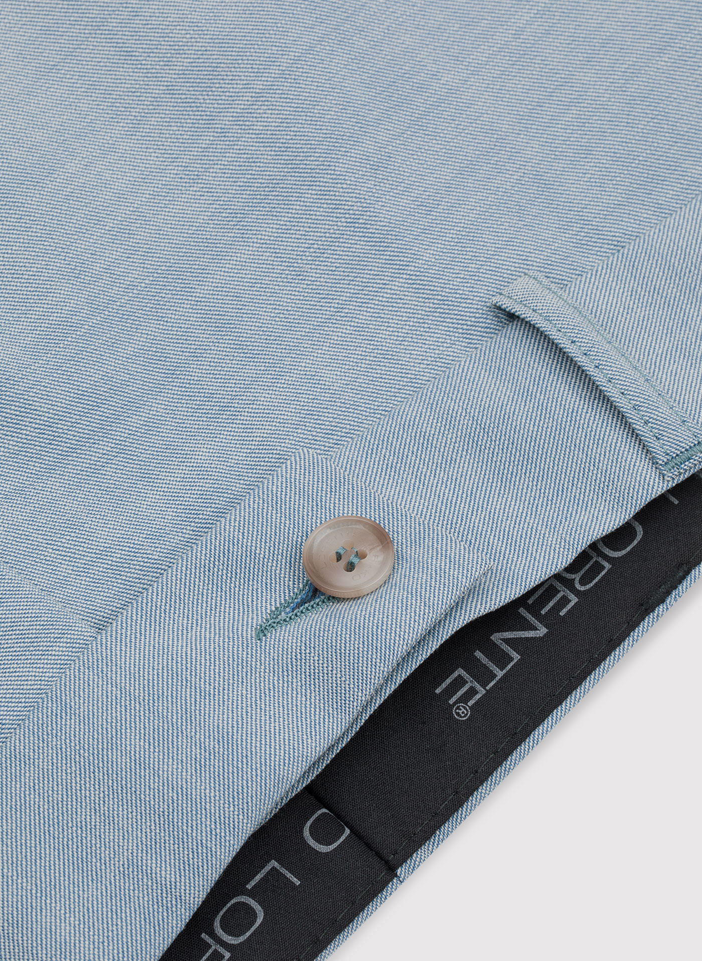 Błękitne spodnie garniturowe o widocznej strukturze - Pako Lorente