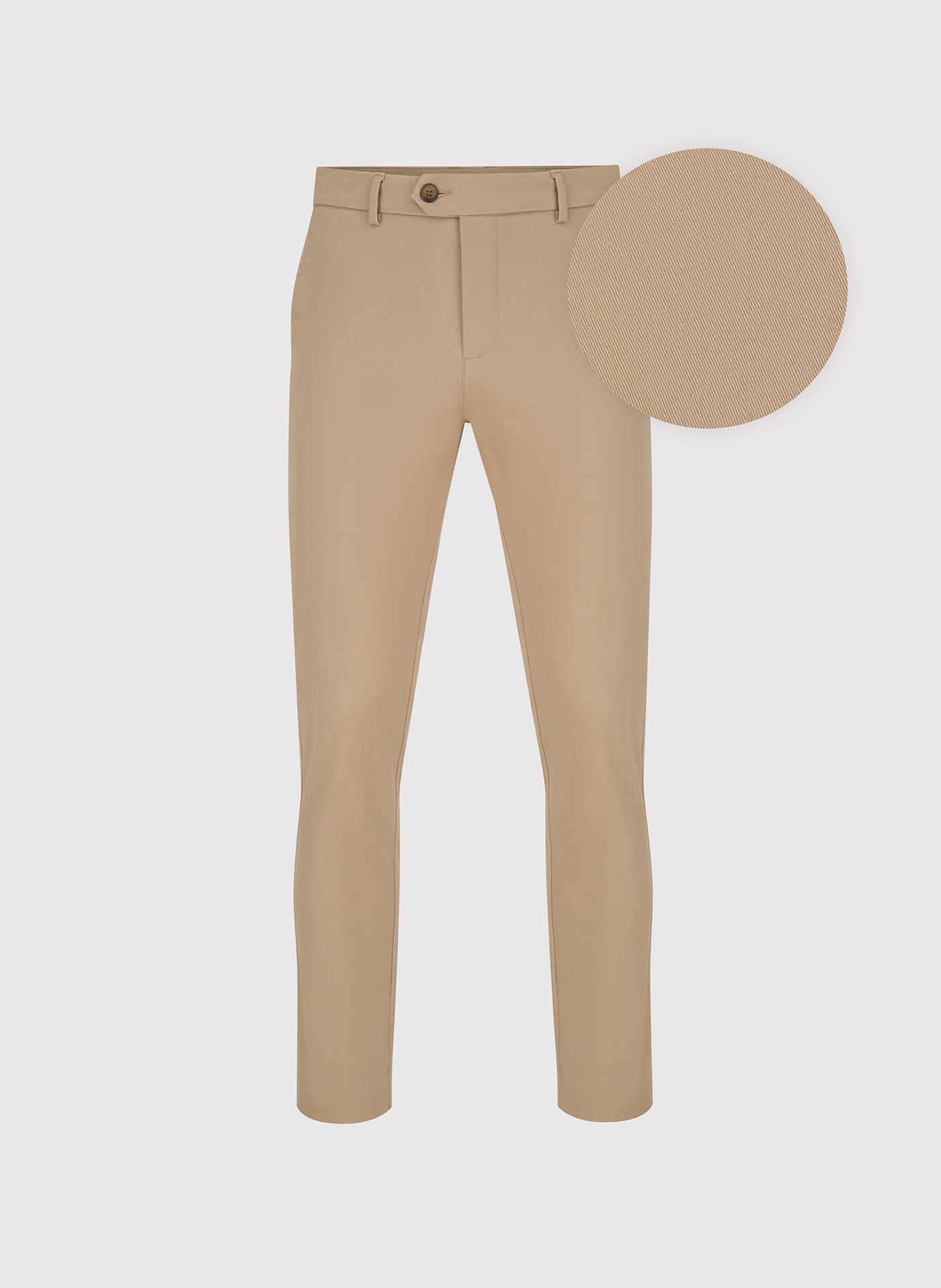 PAKO LORENTE - Beżowe spodnie chino z bawełną - Pako Lorente