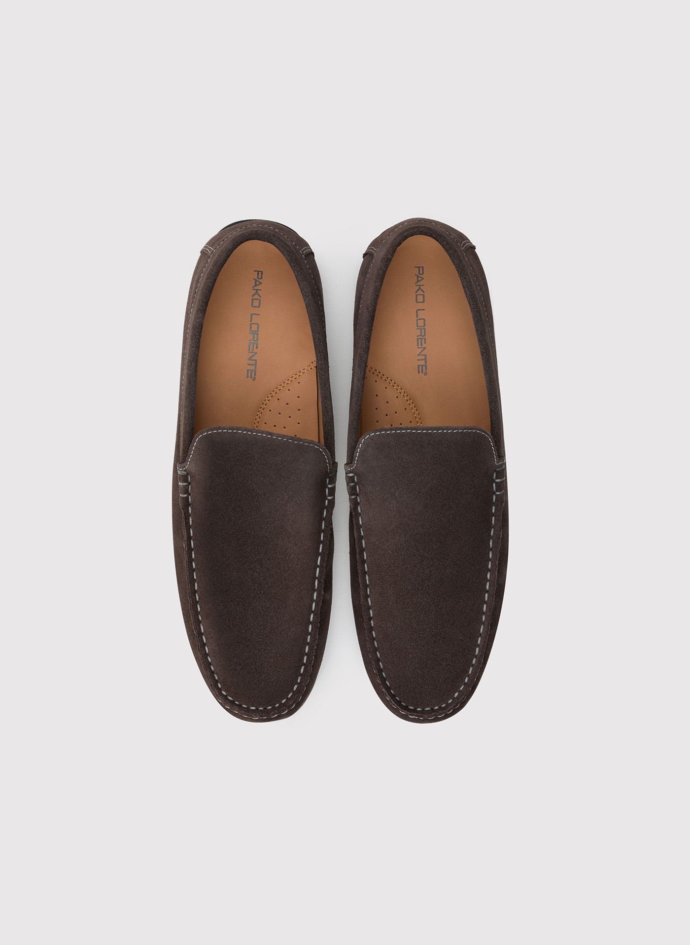Brązowe męskie mokasyny - Pako Lorente