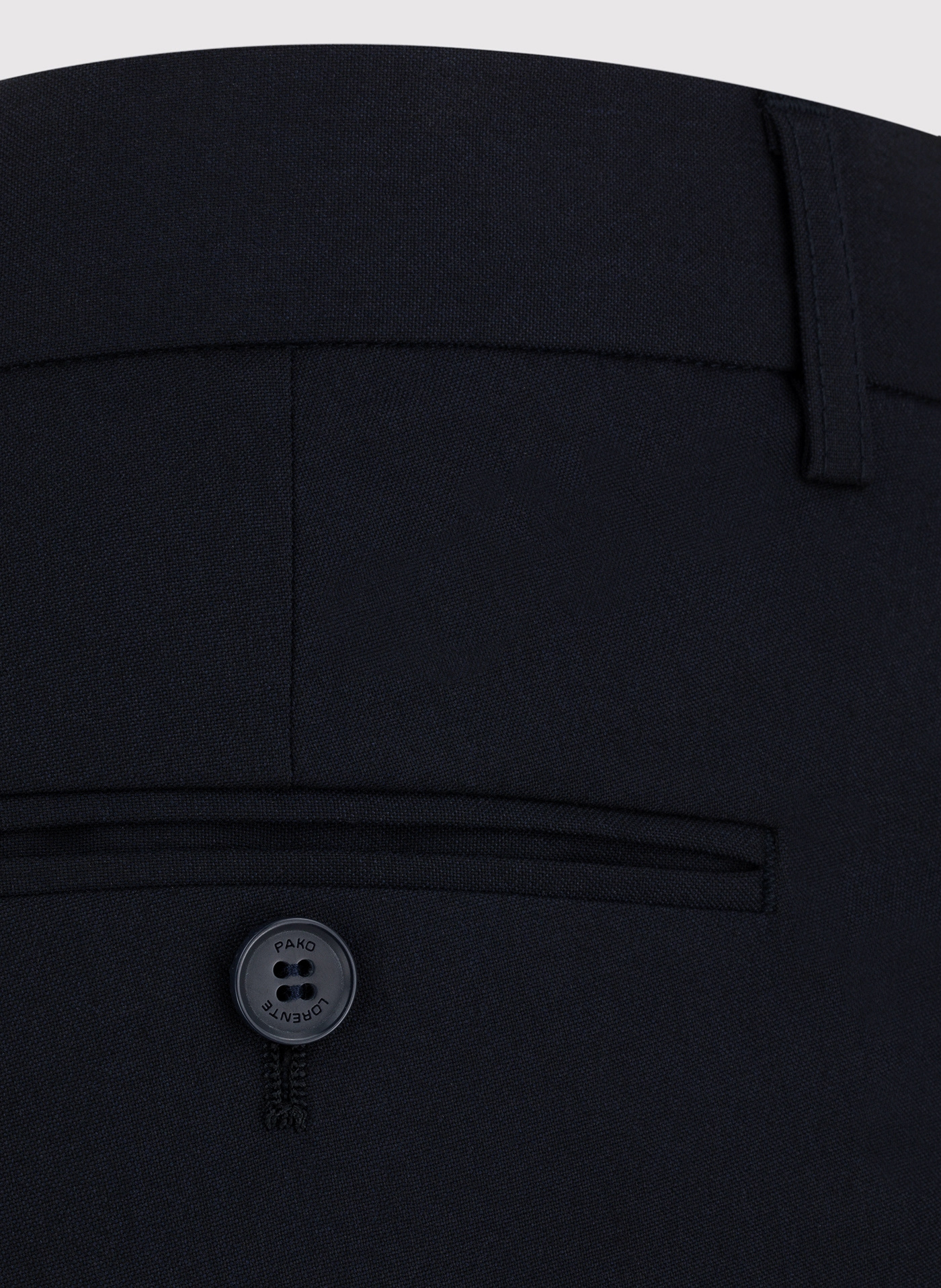 PAKO LORENTE - Gładkie granatowe spodnie ganiturowe - Pako Lorente