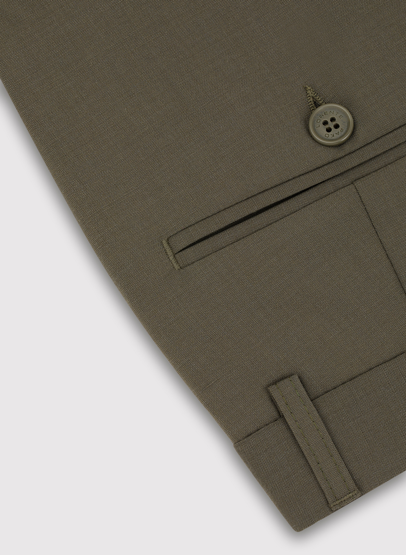 Zielone spodnie garniturowe z wełną - Pako Lorente