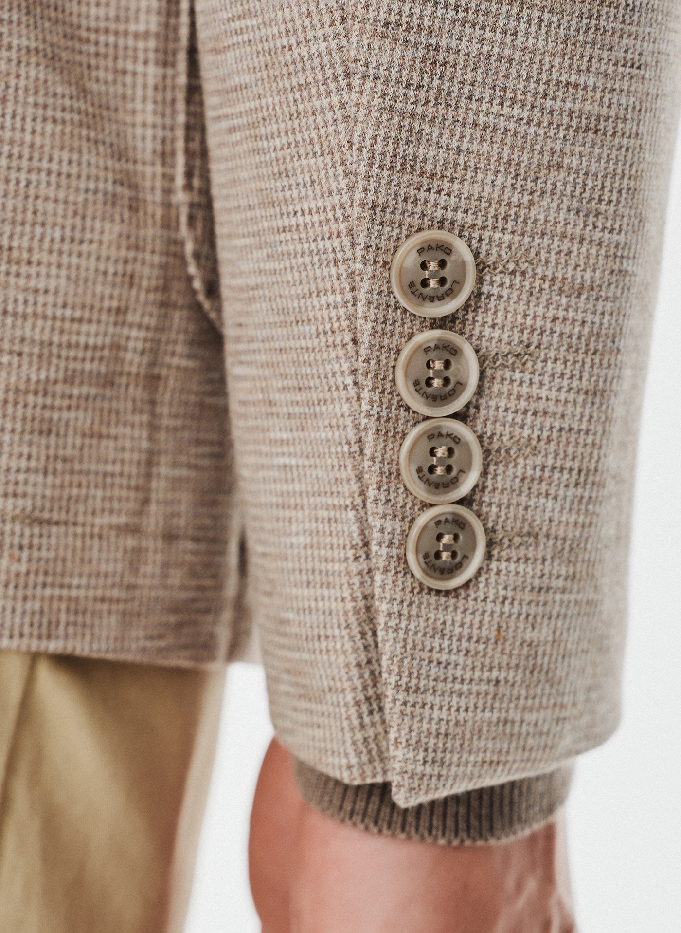 Beżowa marynarka męska - Pako Lorente