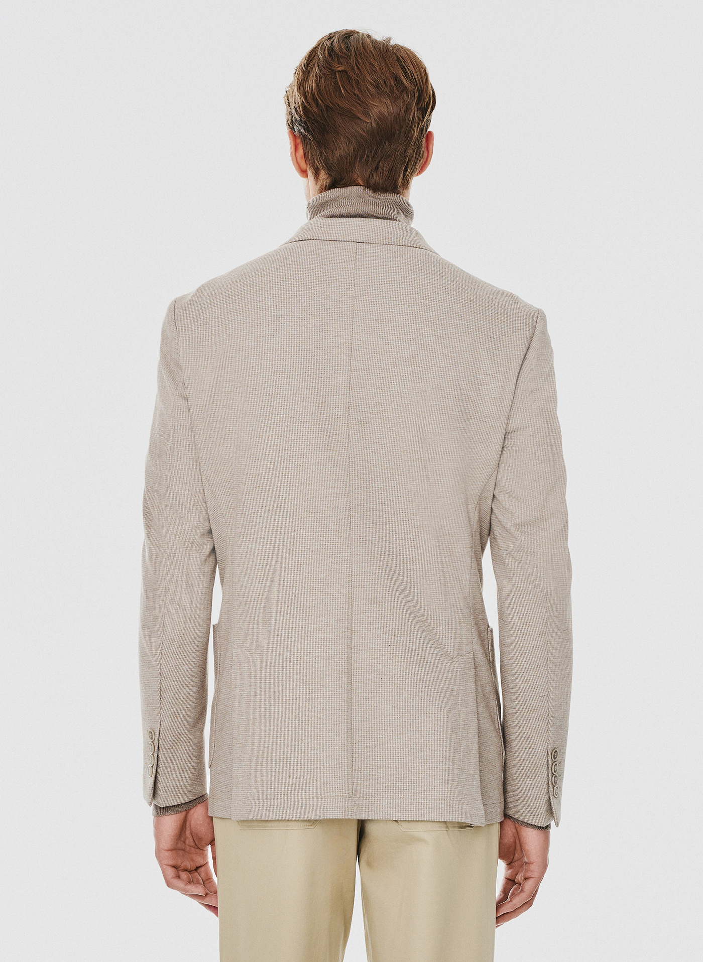 Beżowa marynarka męska - Pako Lorente