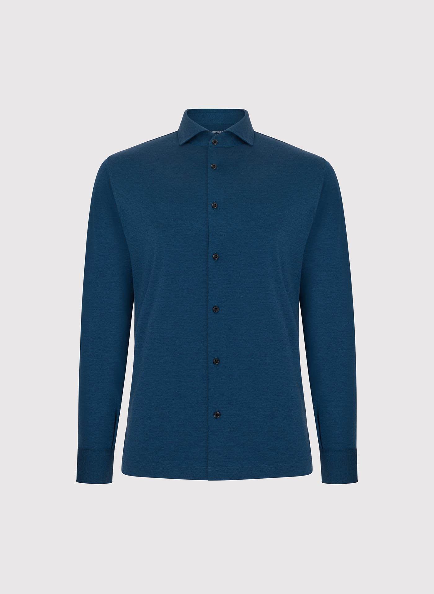 Bawełniana koszula męska w kolorze granatowym - Pako Lorente