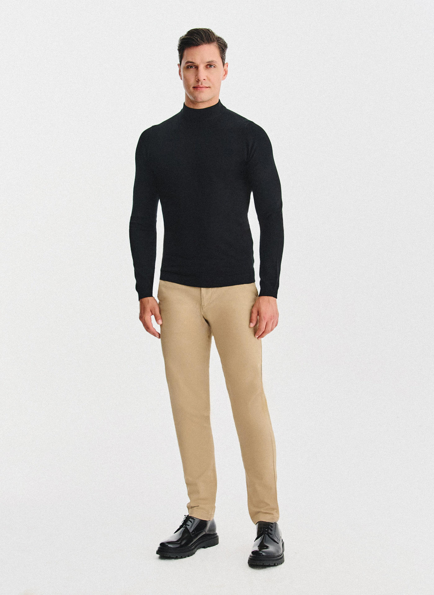 Czarny półgolf męski - Pako Lorente