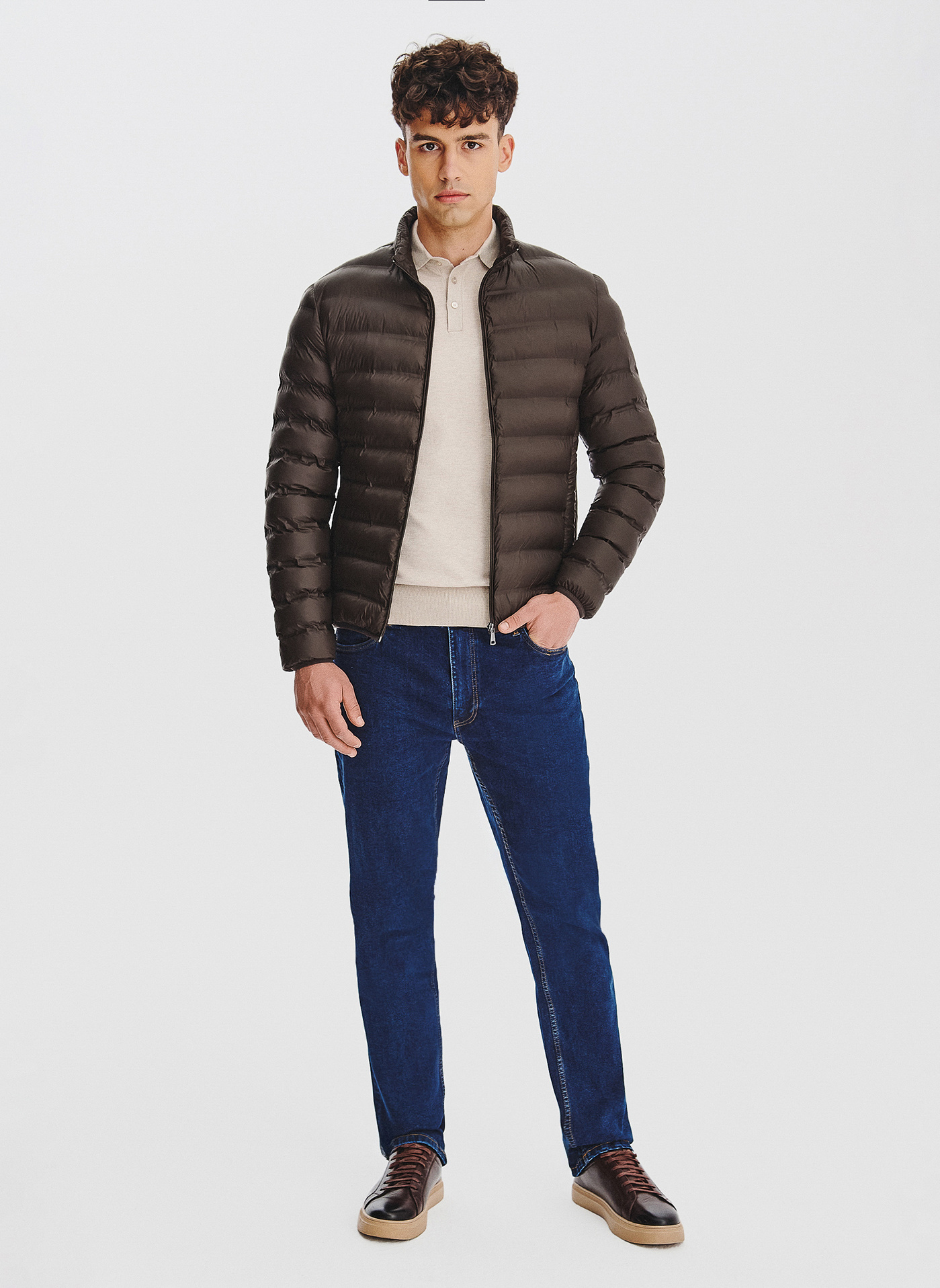 Brązowa kurtka pikowana - Pako Lorente