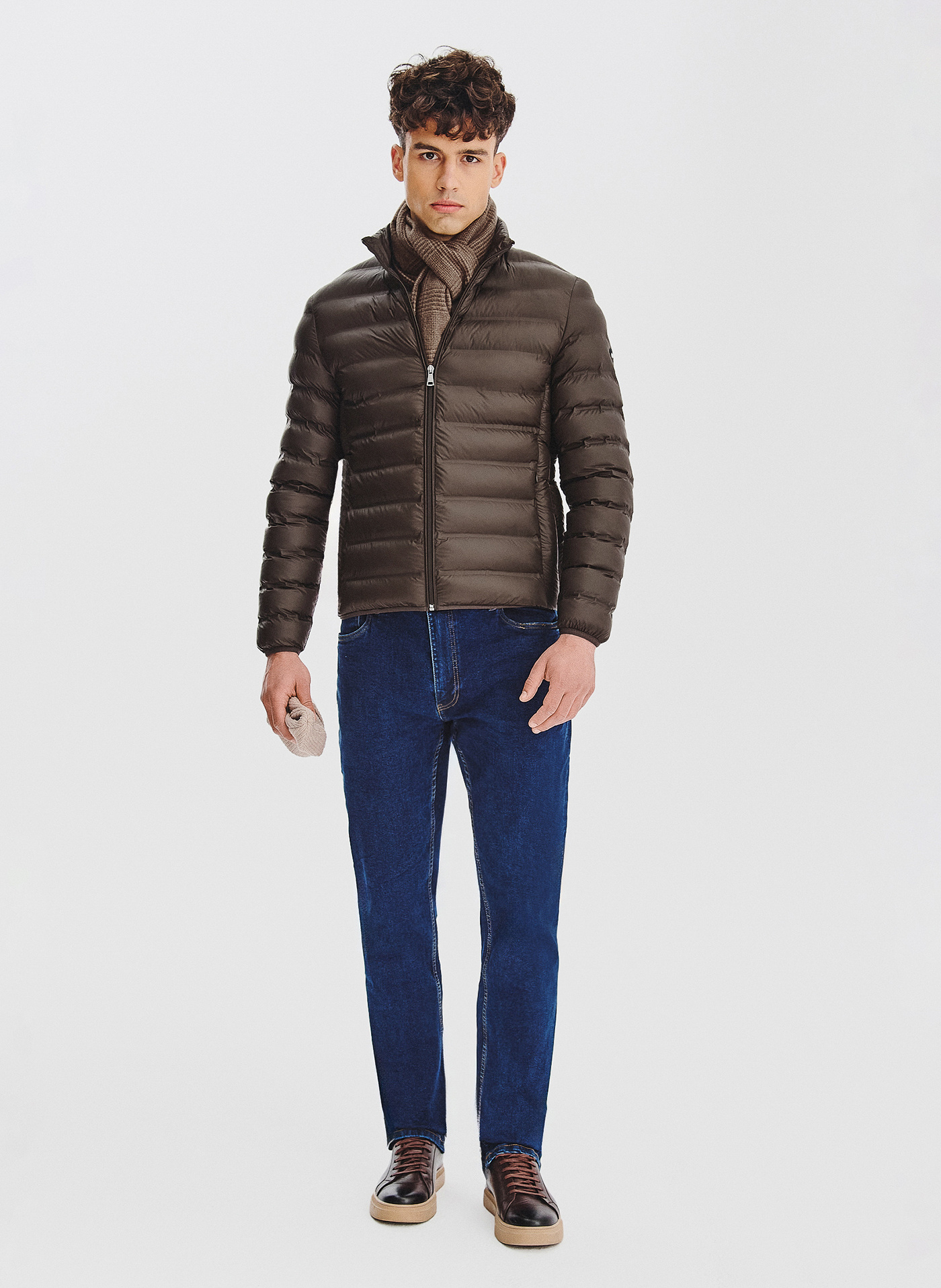 Brązowa kurtka pikowana - Pako Lorente