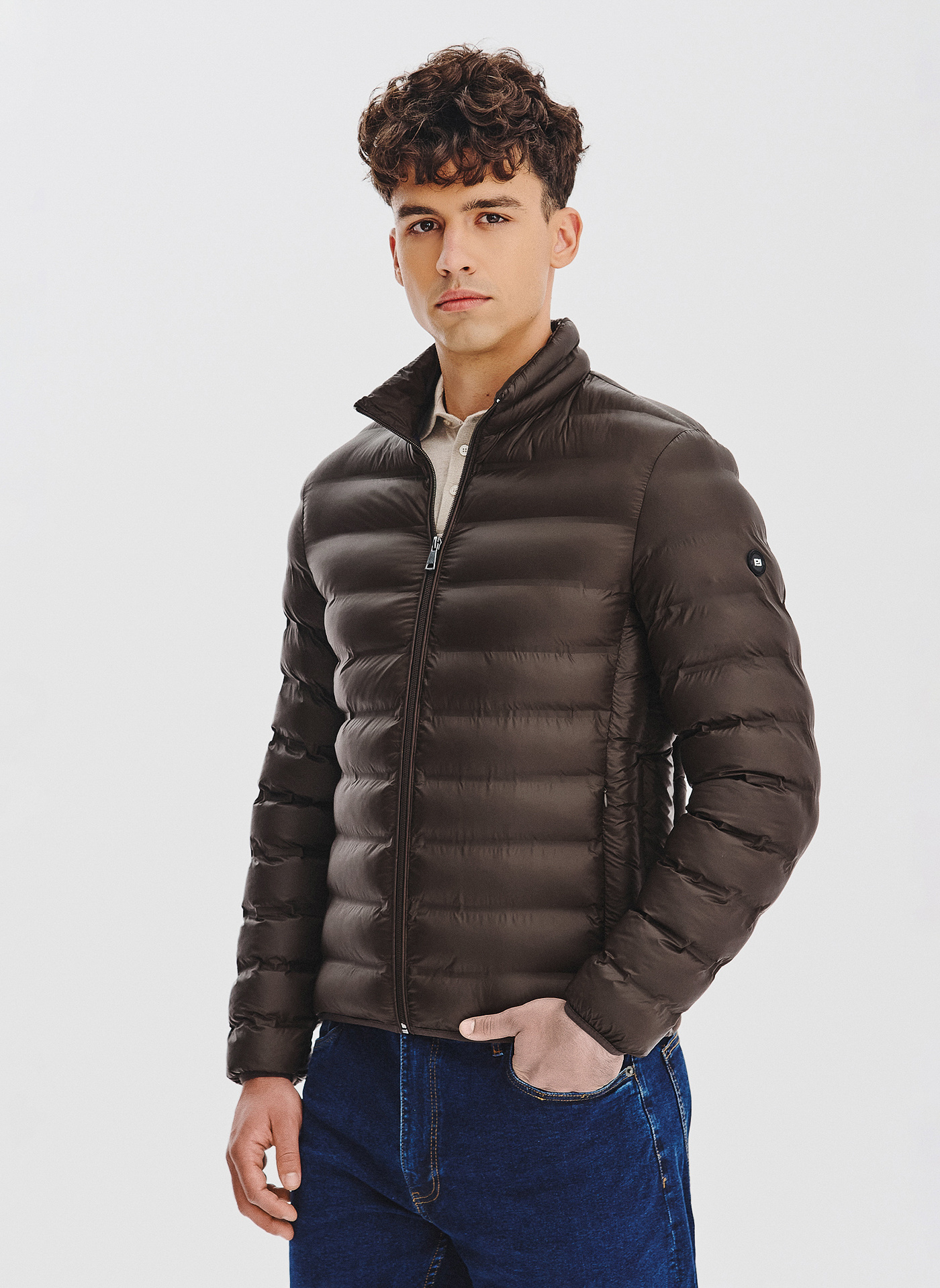 Brązowa kurtka pikowana - Pako Lorente