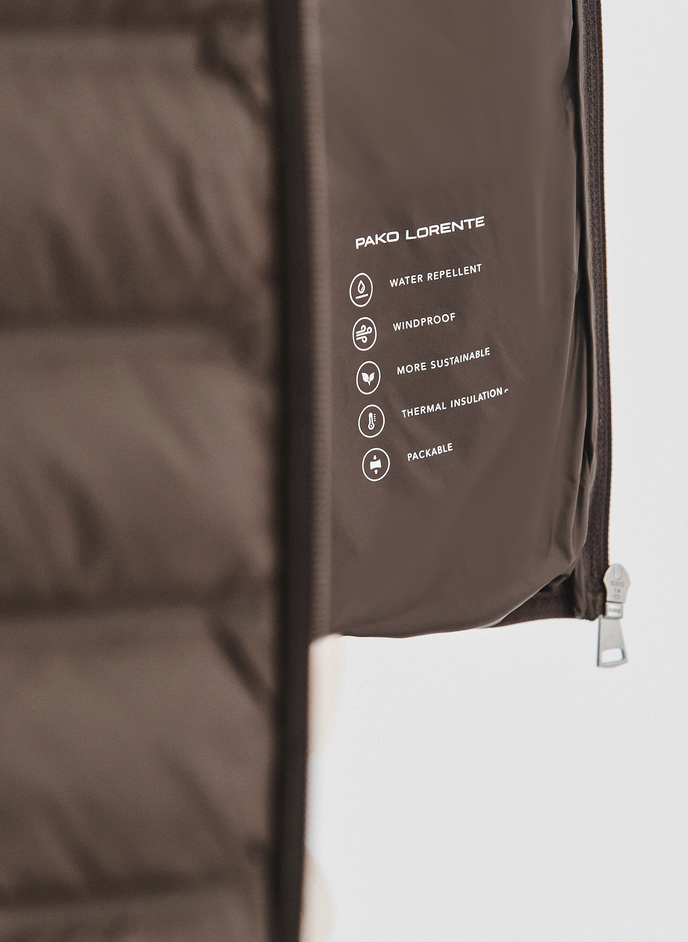 Brązowa kurtka pikowana - Pako Lorente