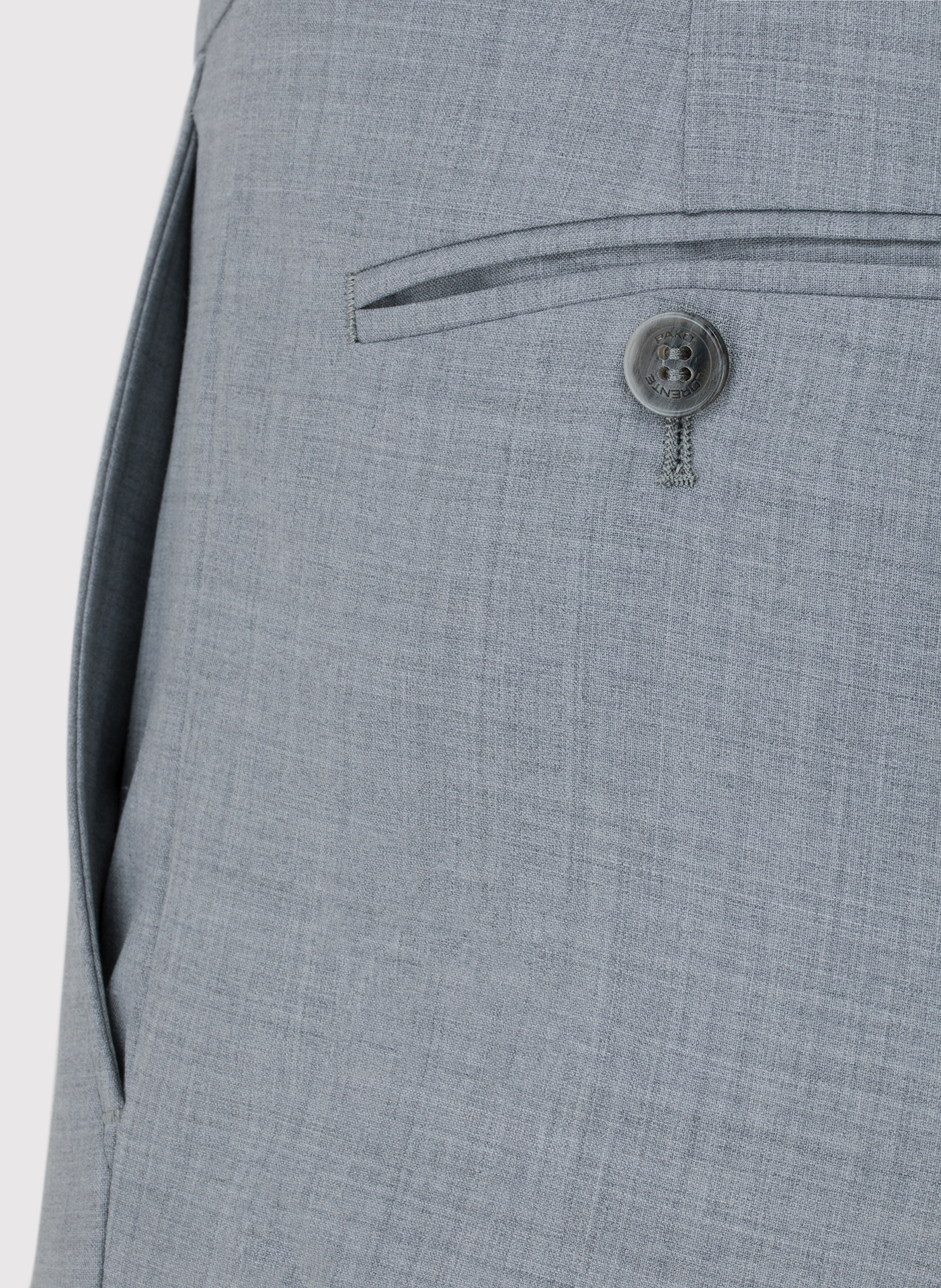 Gładkie szare spodnie garniturowe - Pako Lorente
