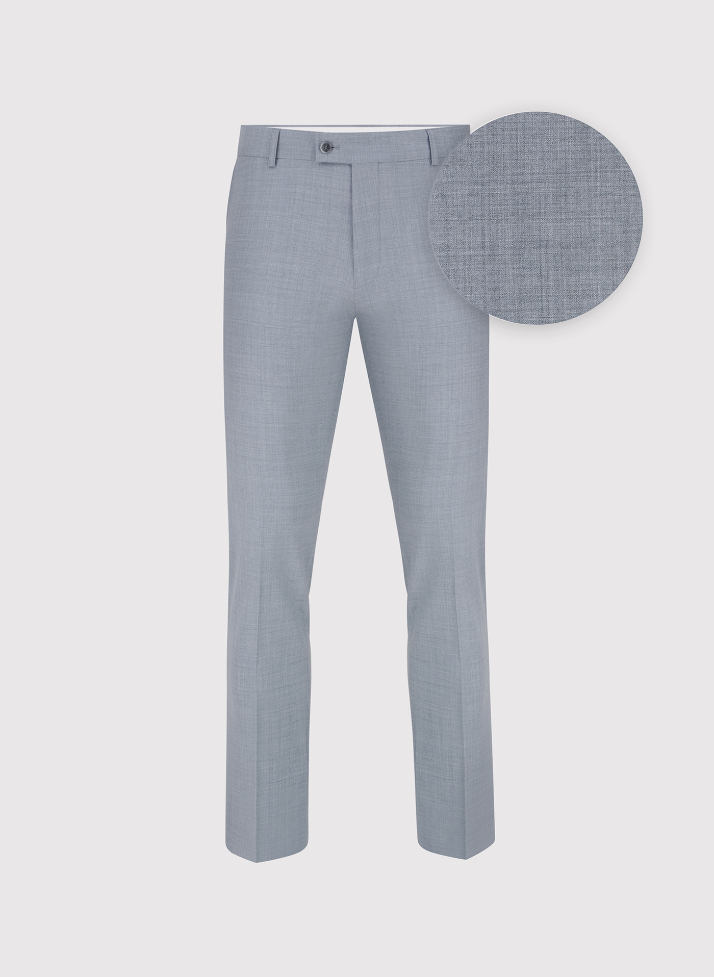 Gładkie szare spodnie garniturowe - Pako Lorente