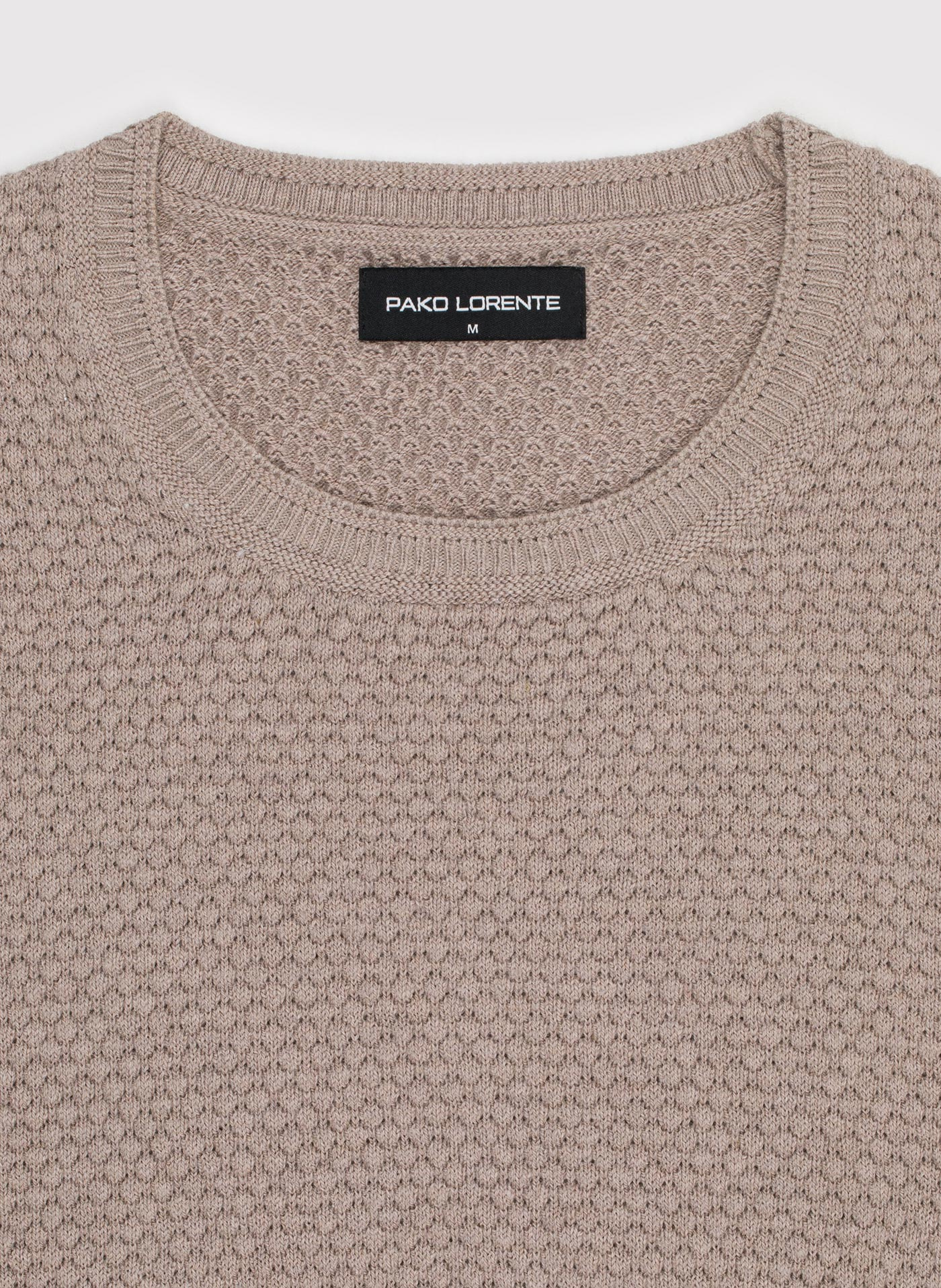 PAKO LORENTE - Sweter męski w kolorze beżowym - Pako Lorente