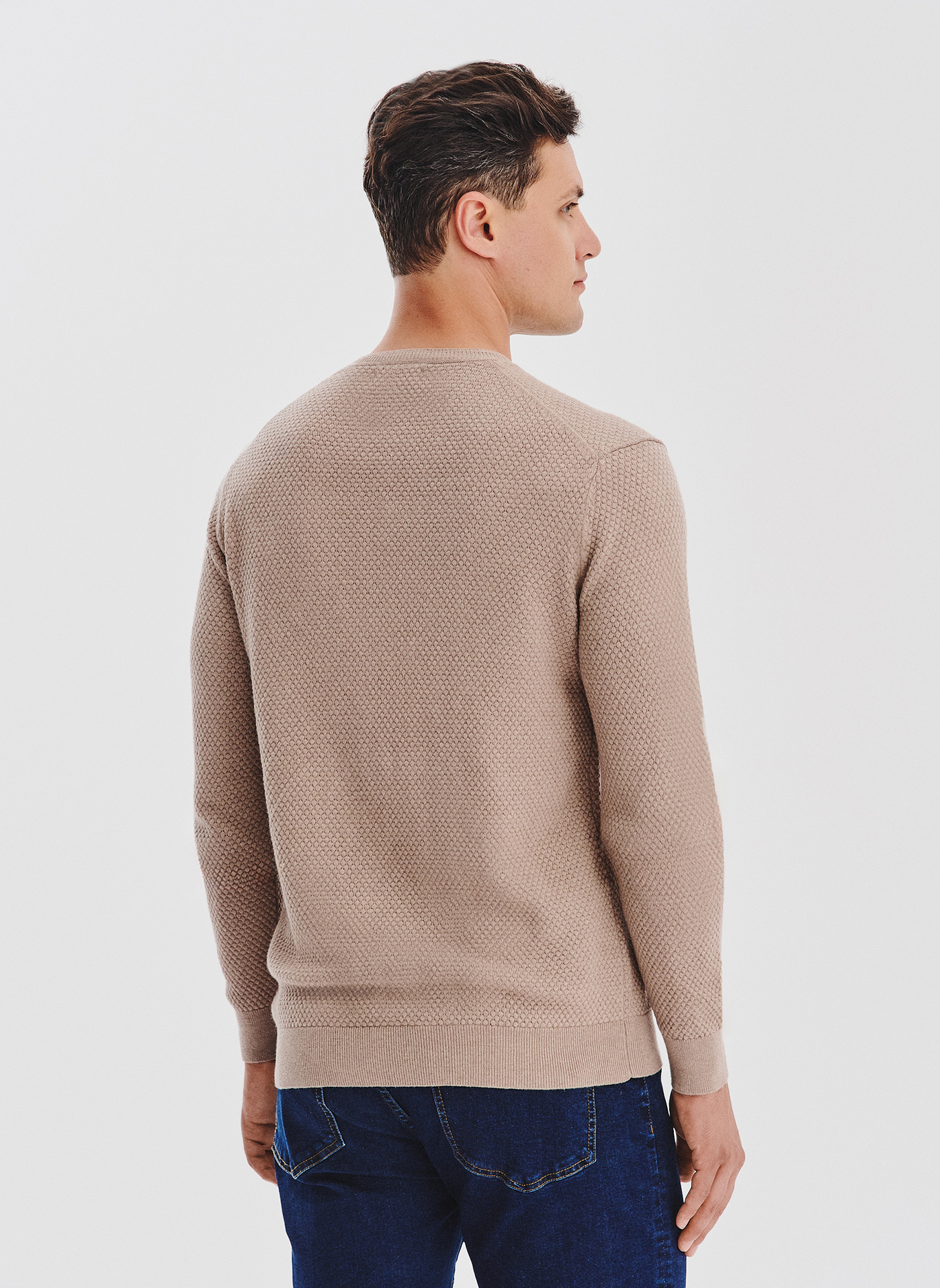 PAKO LORENTE - Sweter męski w kolorze beżowym - Pako Lorente