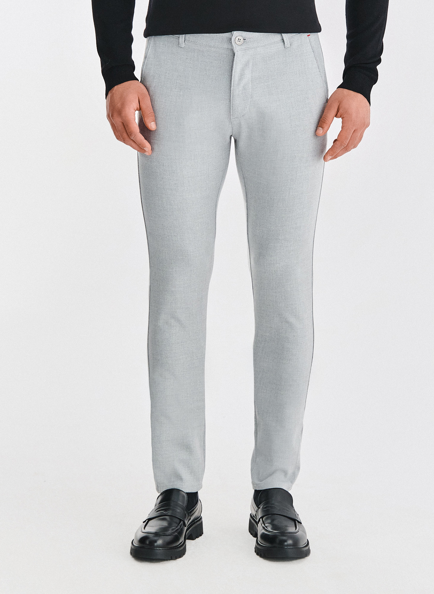 PAKO LORENTE - Szare spodnie męskie - Pako Lorente