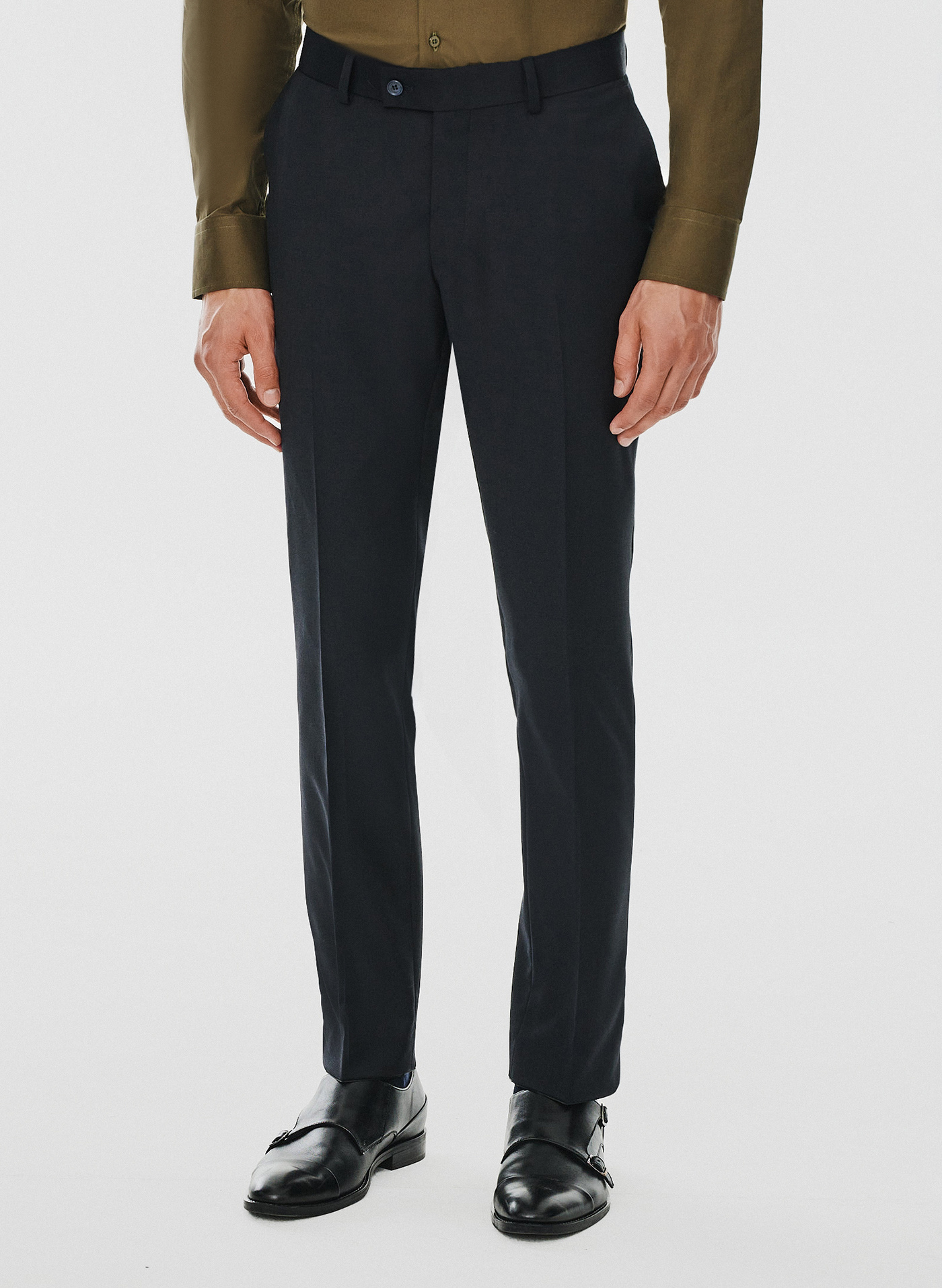 Spodnie garniturowe w kolorze granatowym - Pako Lorente