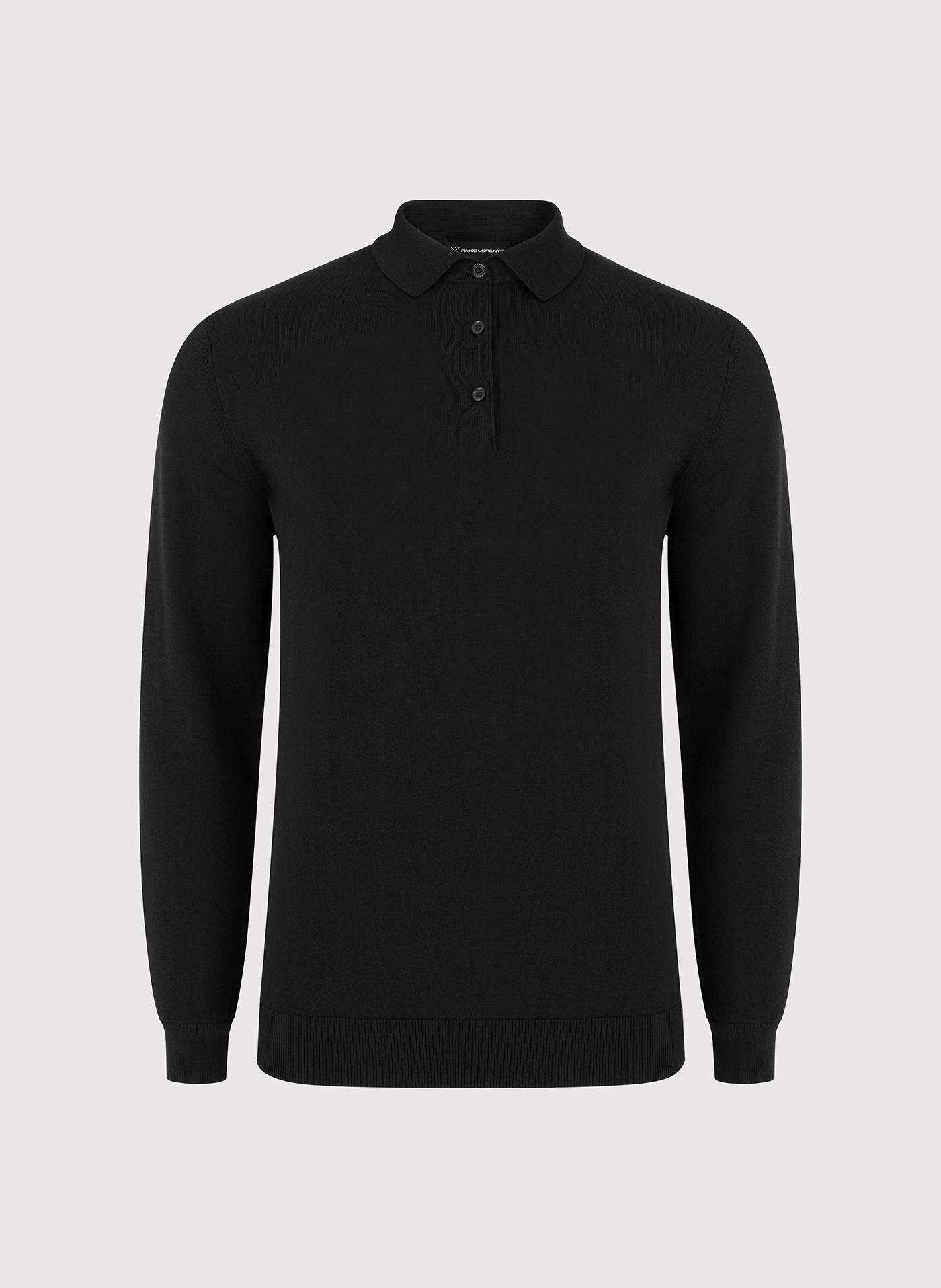 Sweter polo w kolorze czarnym - Pako Lorente