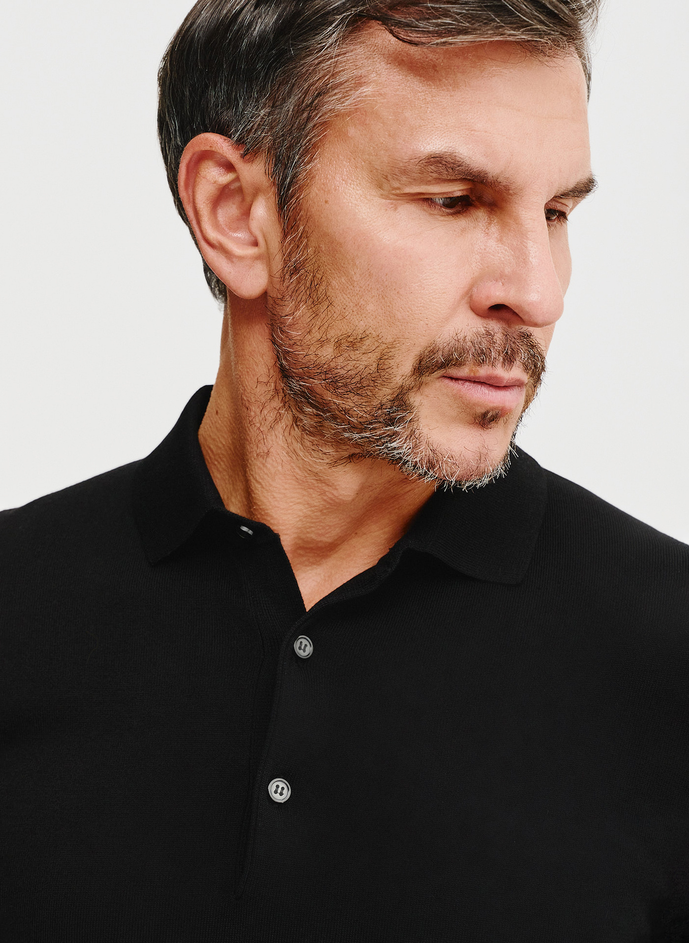 Sweter polo w kolorze czarnym - Pako Lorente