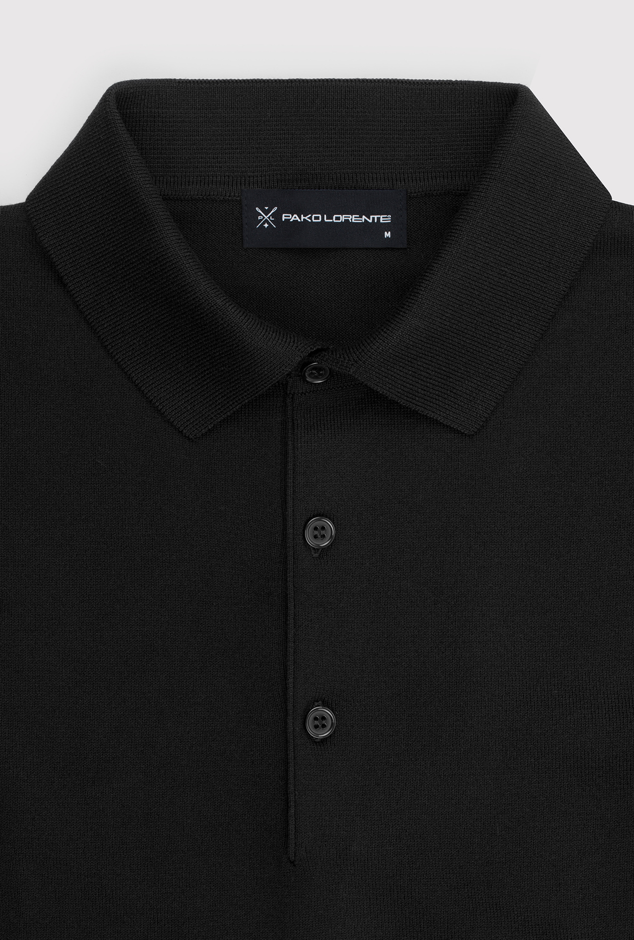 Sweter polo w kolorze czarnym - Pako Lorente