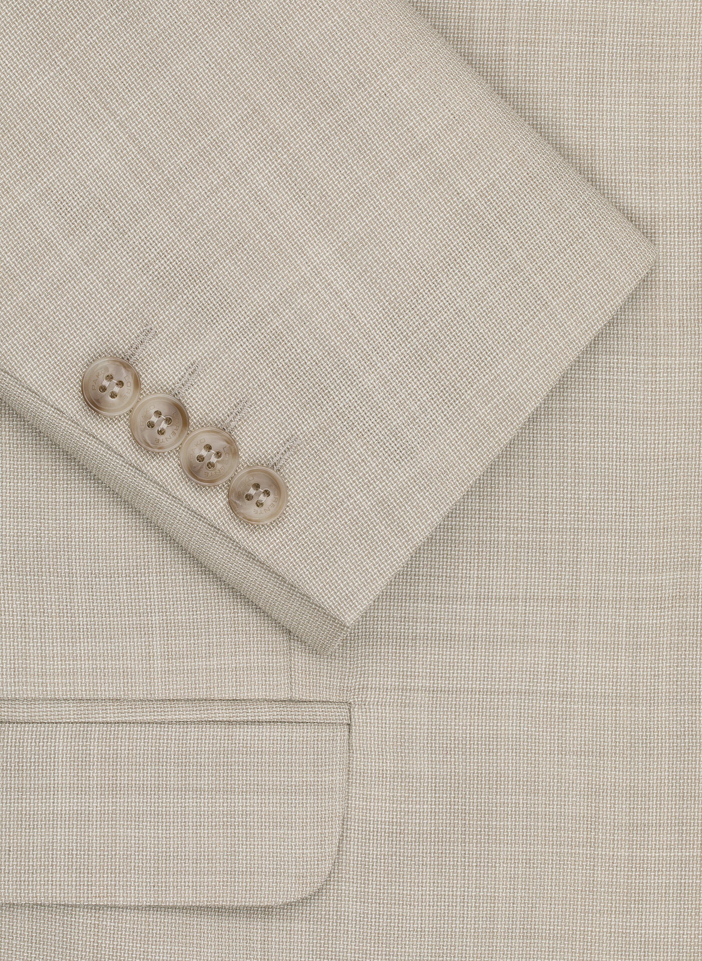 PAKO LORENTE - Beżowa wełniana marynarka garniturowa - Pako Lorente