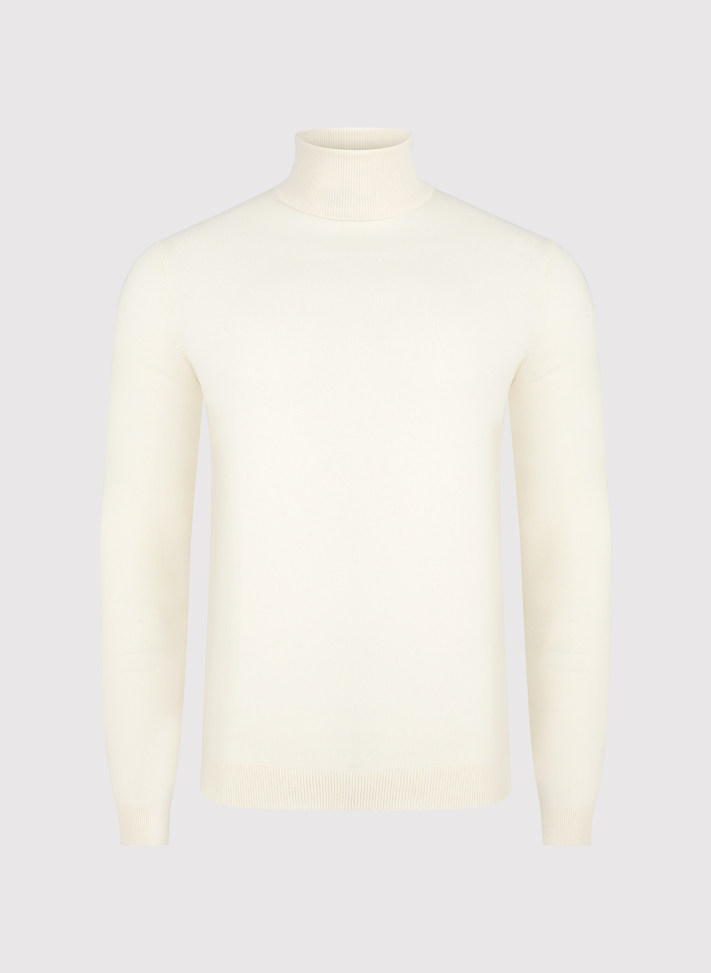 Biały gładki golf męski - Pako Lorente