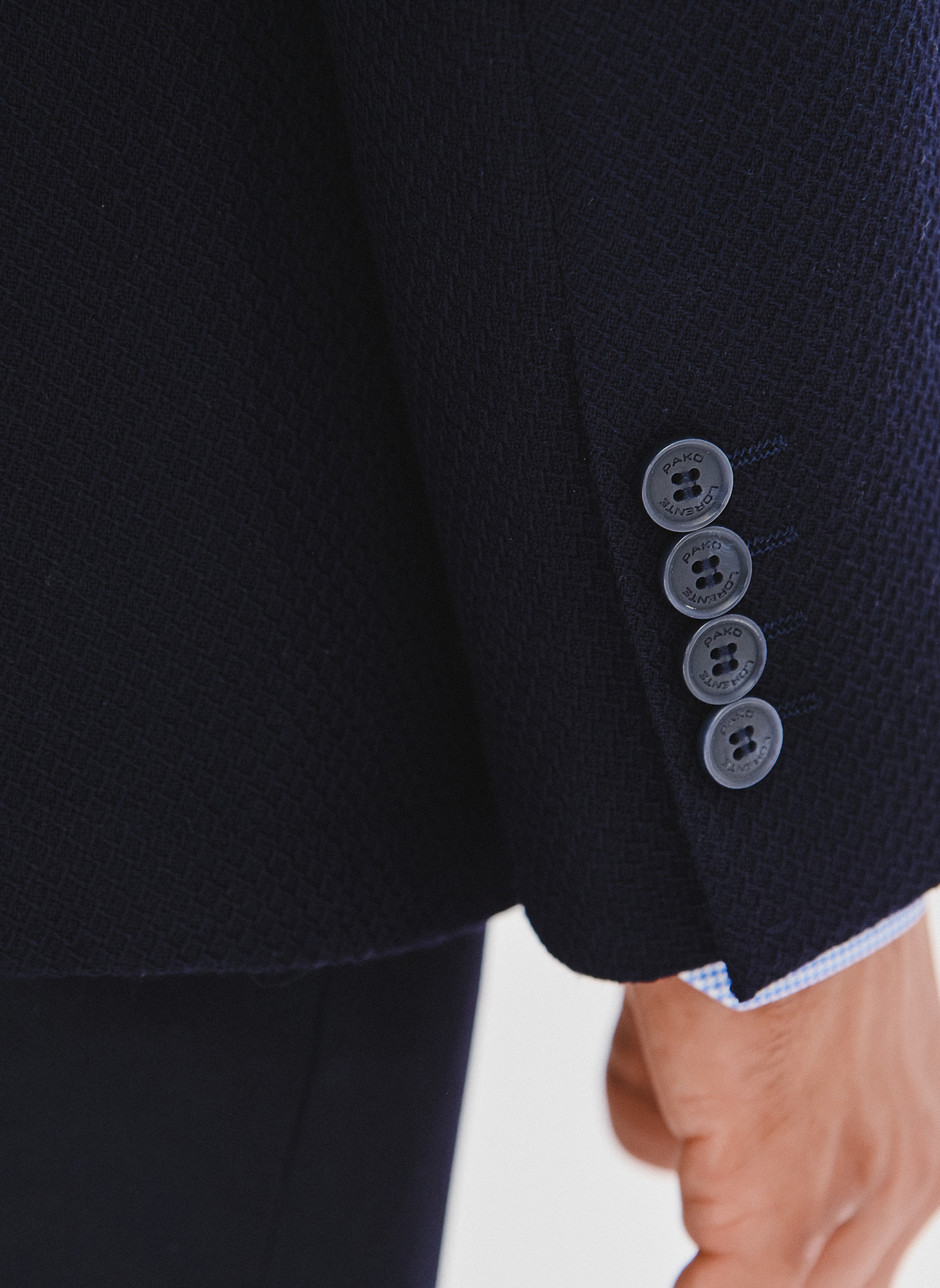 PAKO LORENTE - Granatowa marynarka męska z wełny - Pako Lorente