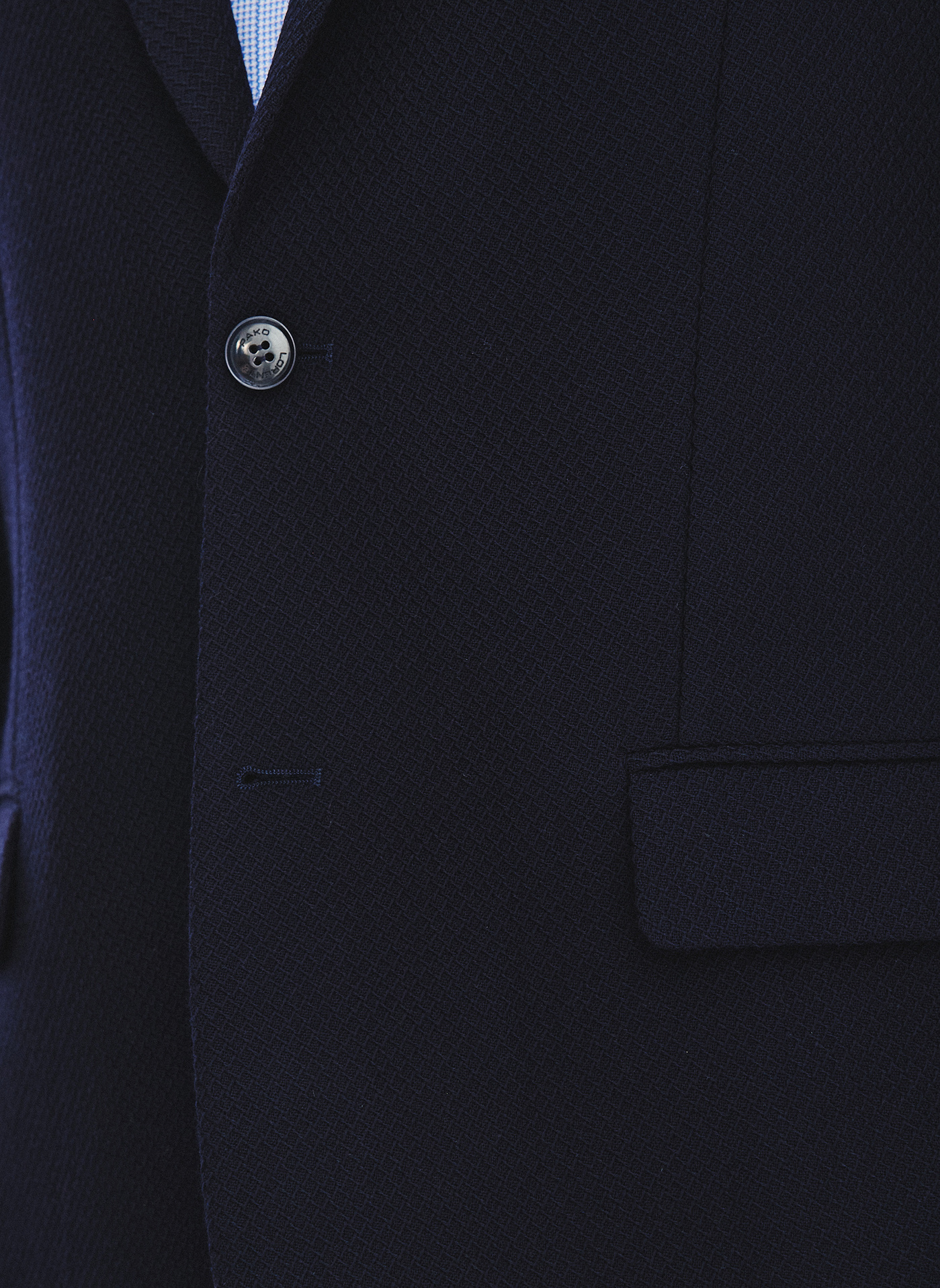 PAKO LORENTE - Granatowa marynarka męska z wełny - Pako Lorente