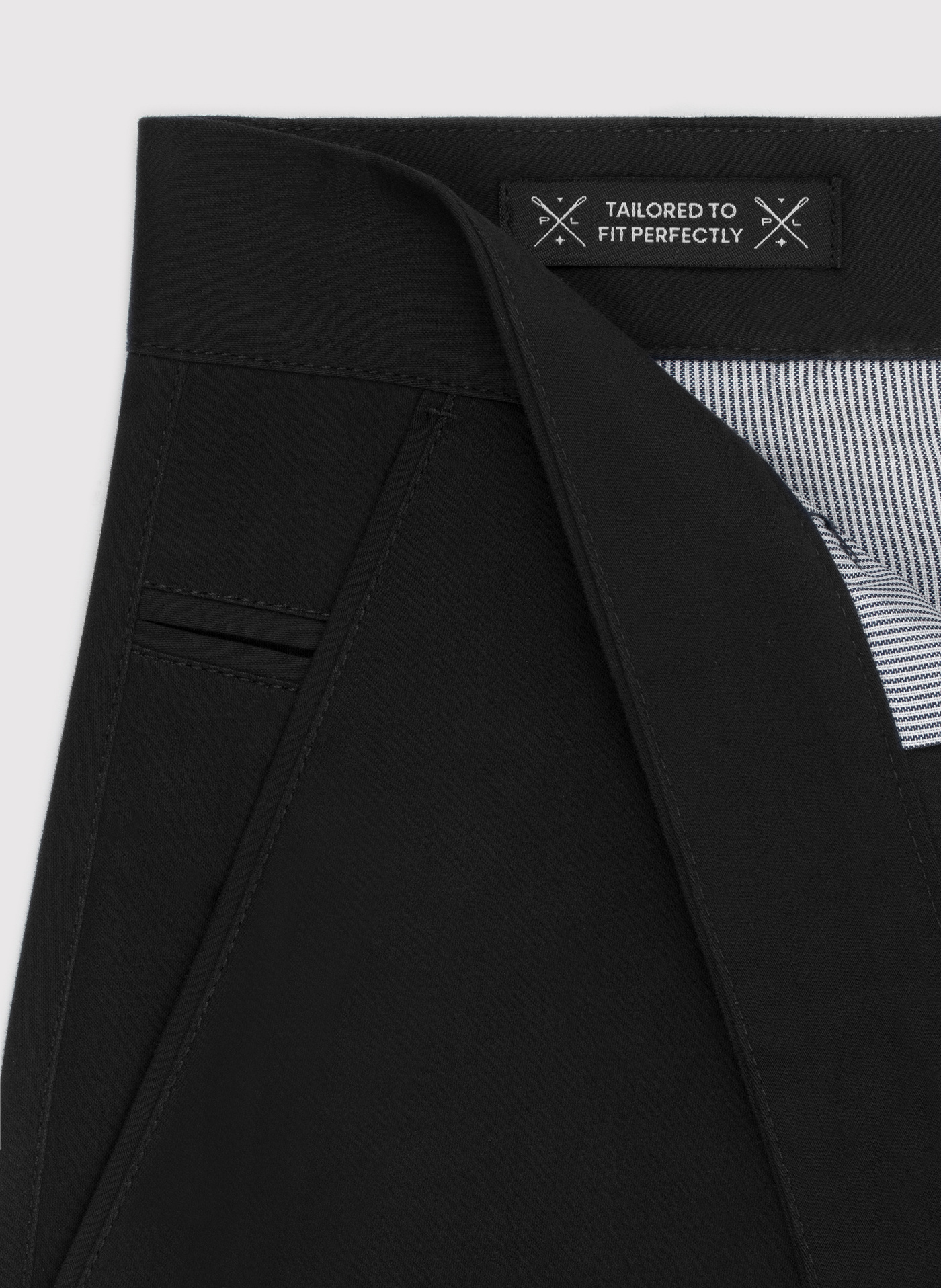 Czarne gładkie spodnie męskie - Pako Lorente