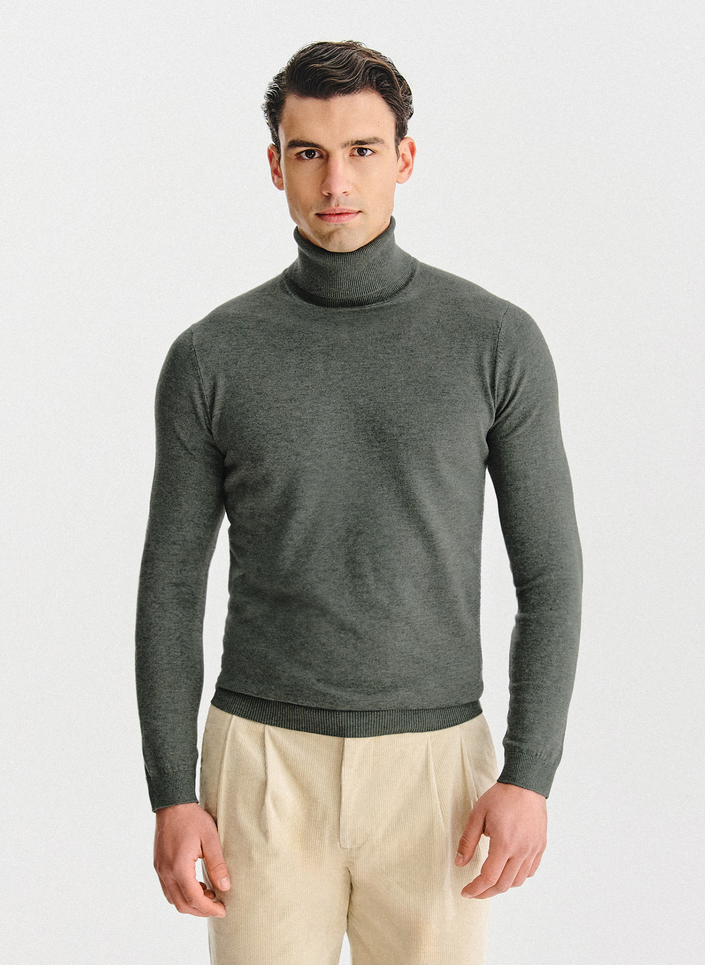 PAKO LORENTE - Golf męski w zielonym kolorze - Pako Lorente