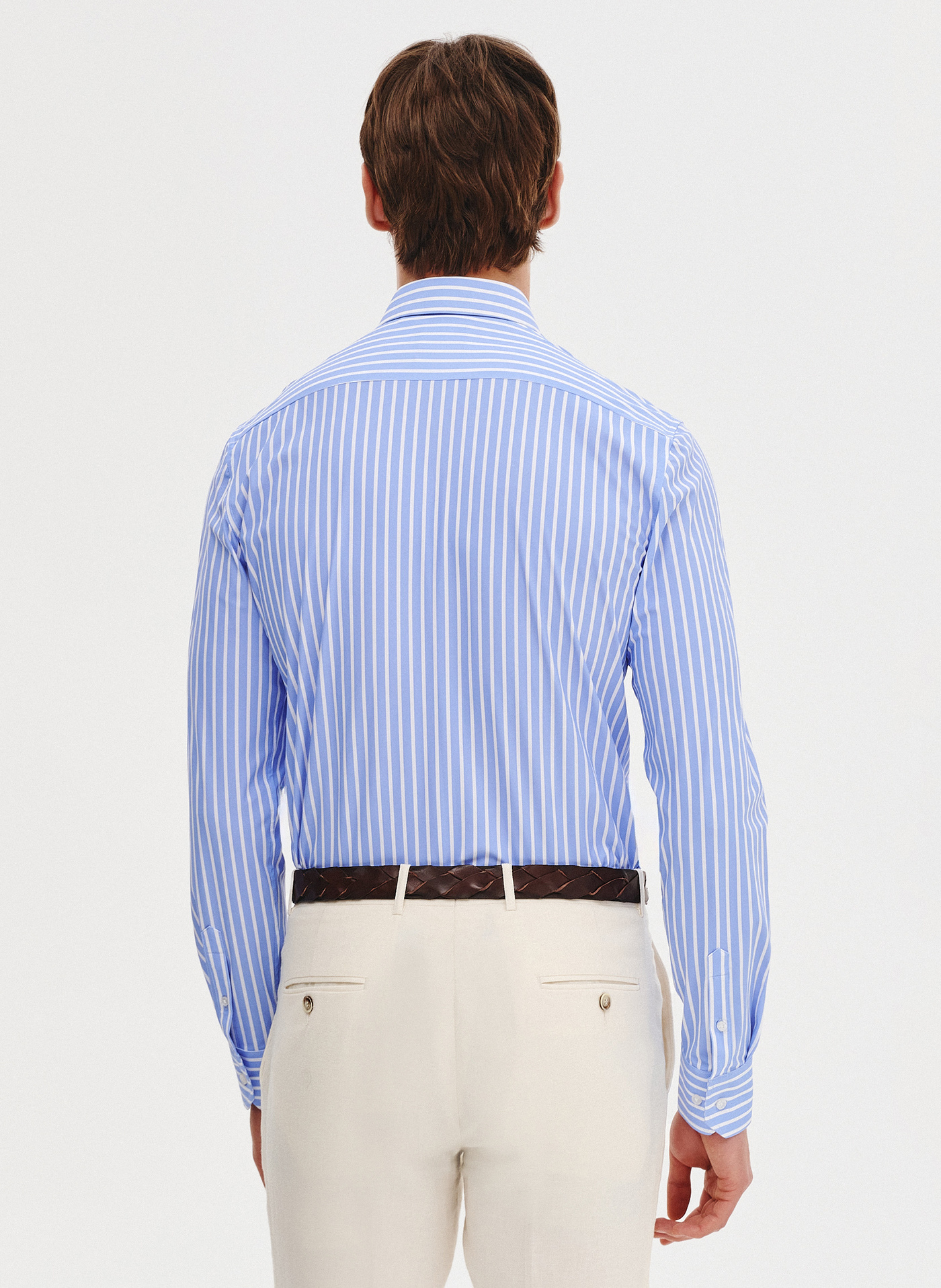 PAKO LORENTE - Dzianinowa koszula męska w paski - Pako Lorente