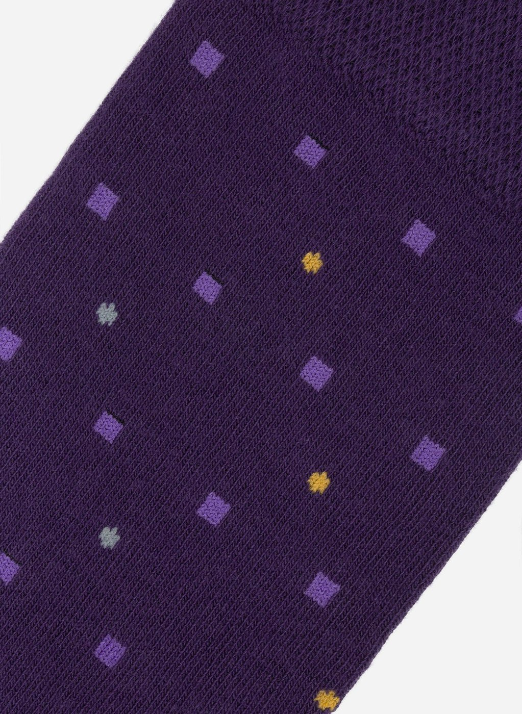 Fioletowe skarpetki w kwadraty P000B-SX-513-F - Pako Lorente