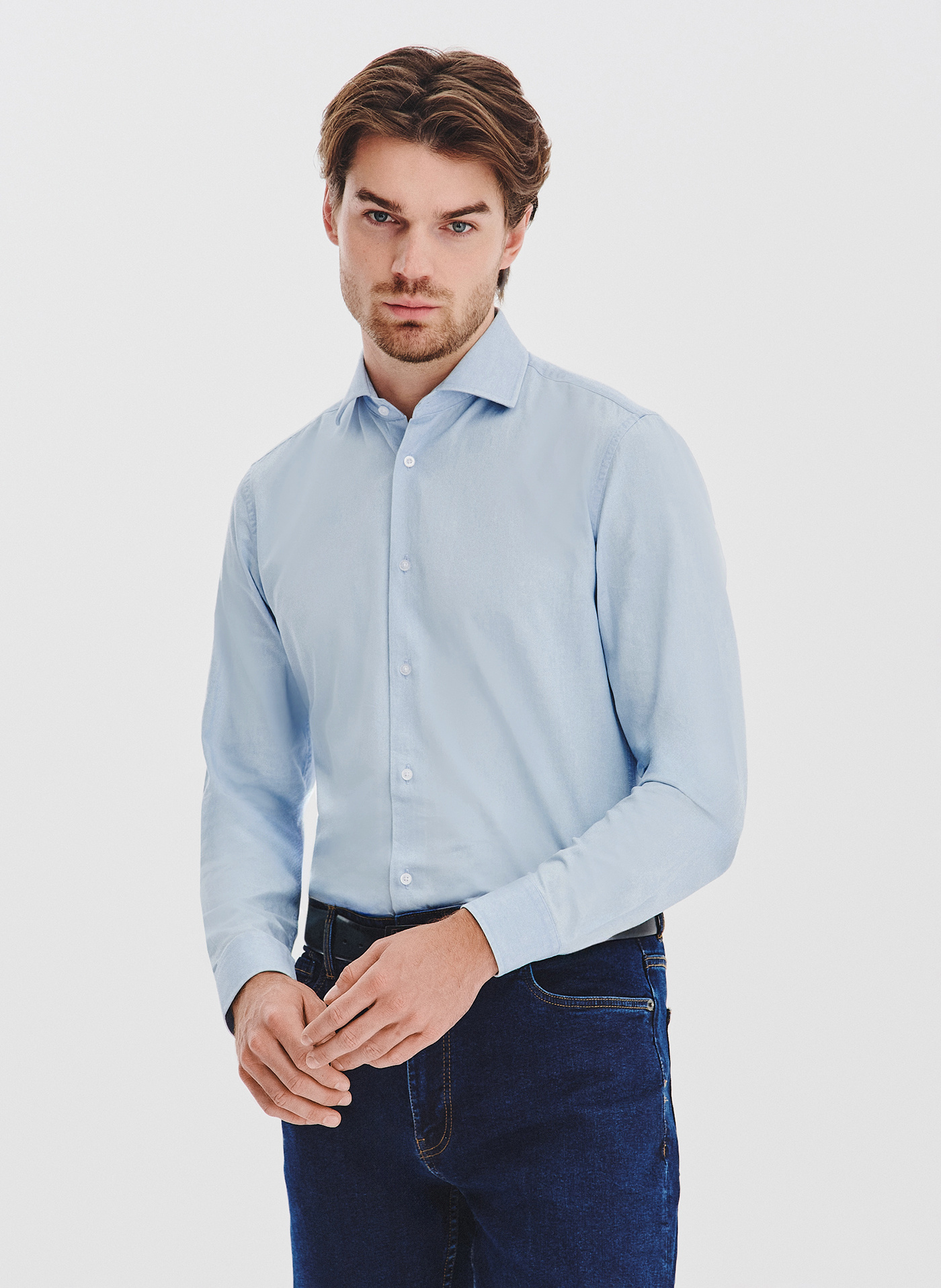 PAKO LORENTE - Jasnoniebieska koszula jeansowa - Pako Lorente